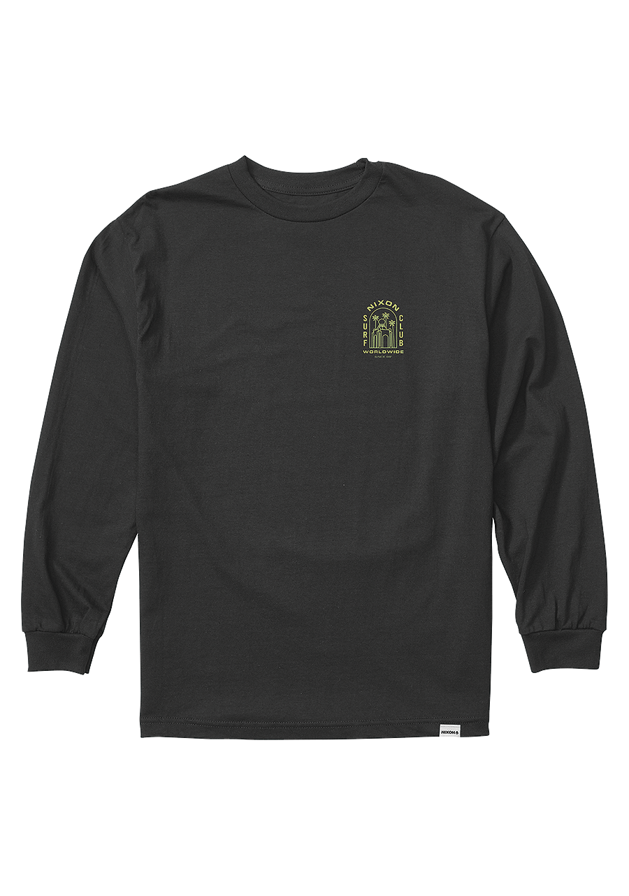 Men's Temple Long Sleeve T-Shirt - Black Cotton Casual Shirt for Everyday Wear & Street Style