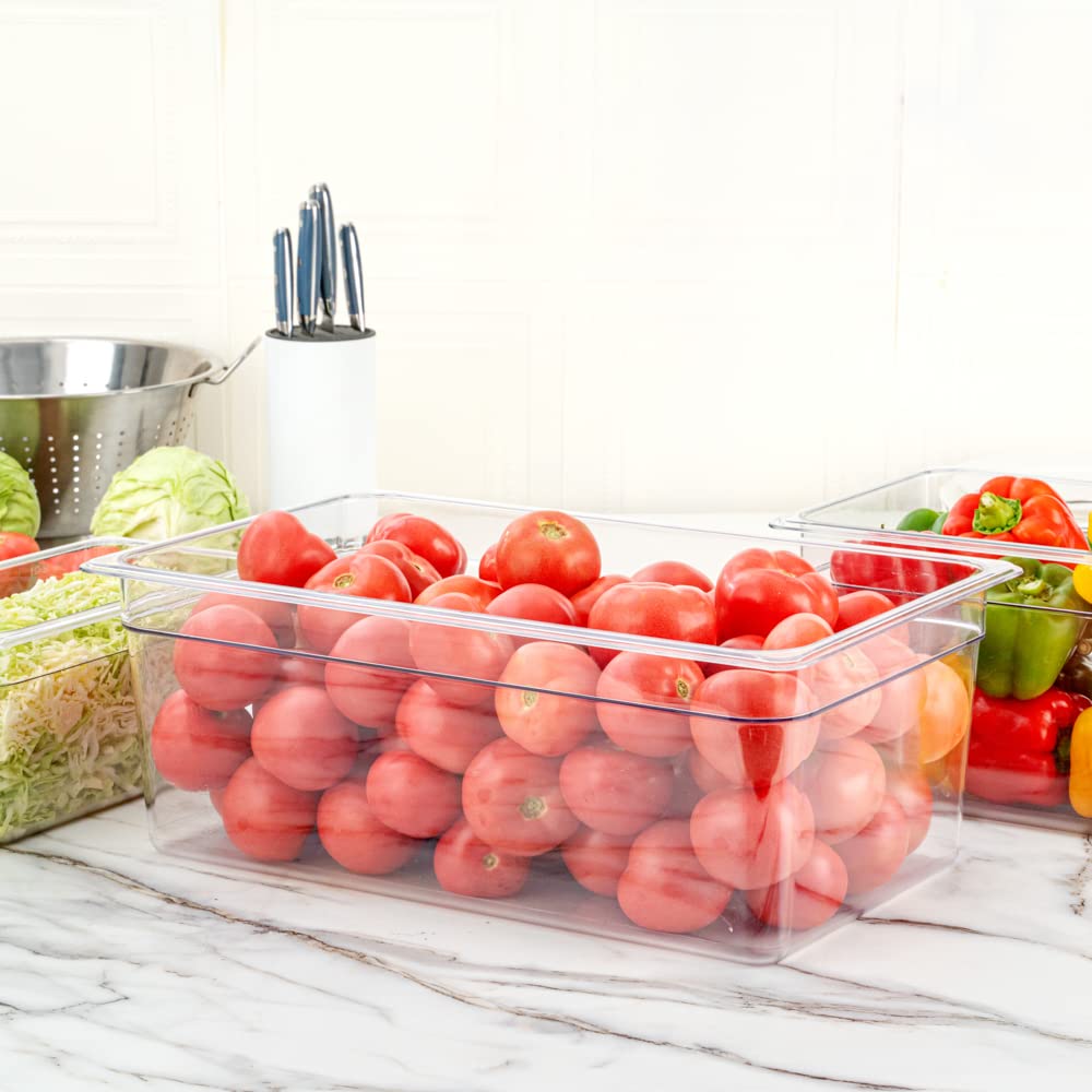 Restaurantware Met Lux 18-Inch Deep Proofing Box - Clear Plastic Food Grade Storage Container with Graduated Measurements, Dishwasher Safe (Lids Sold Separately) | Perfect for Bakeries, Restaurants & Meal Prep Storage
