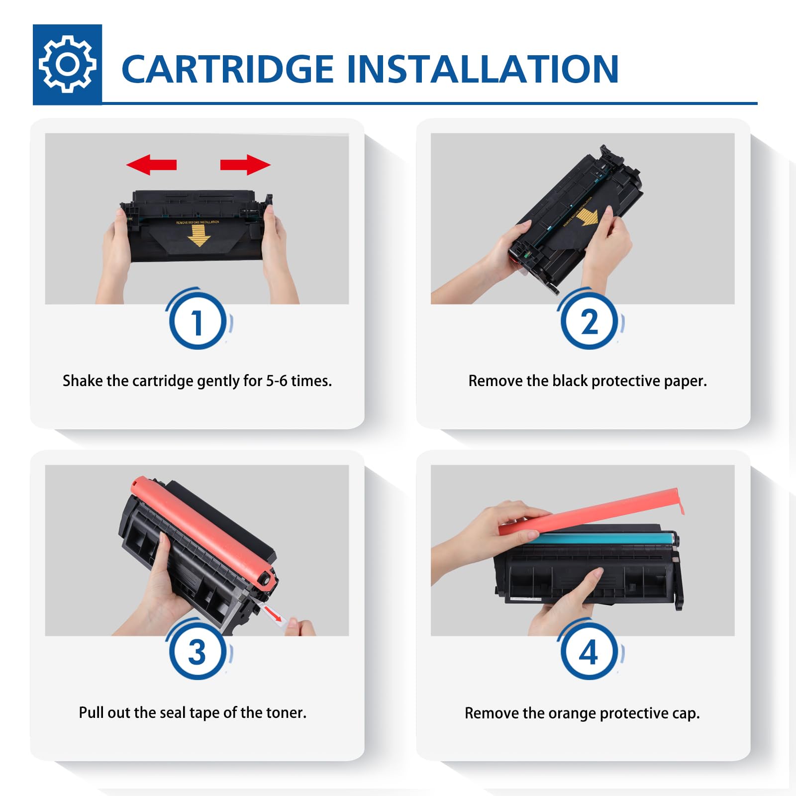 High Yield 148A Black Toner Cartridge 2-Pack (with Chip) - Compatible Replacement for HP 148A/148X/W1480A/W1480X - Works with HP LaserJet Pro 4001dw/4001dn/4001n/MFP 4101fdw/4101fdn Printers - Ideal for Office Printing & High Volume Documents