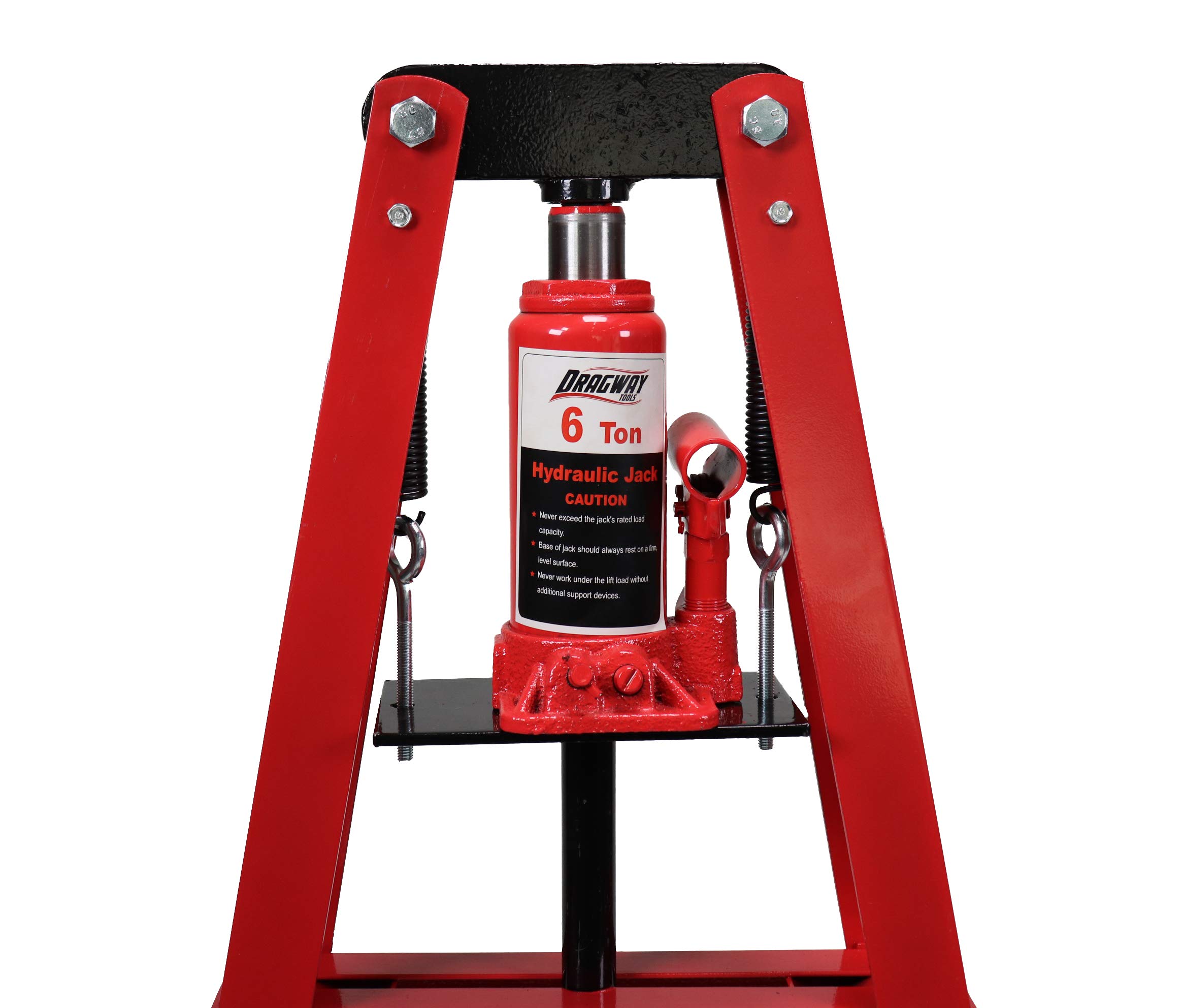 6-Ton Benchtop Hydraulic A-Frame Shop Press with Press Plates - Heavy Duty Metalworking, Bearing Removal & Automotive Repair Tool for Home Garage & Workshop