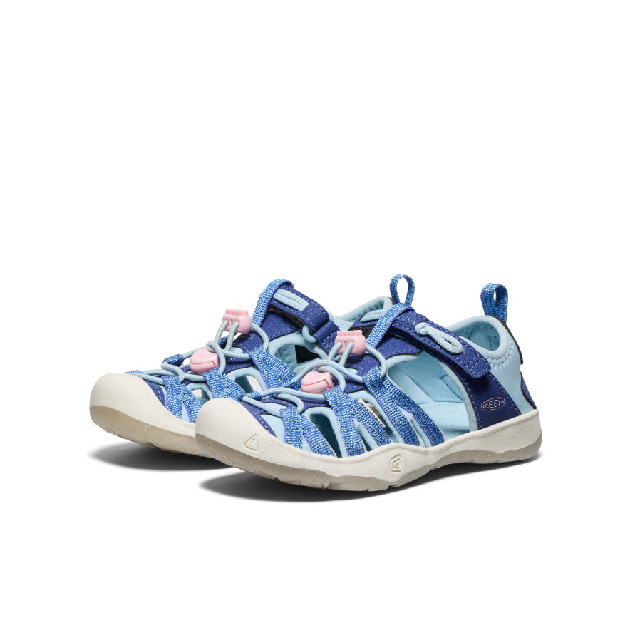 Little Kids' Moxie Sandal - Comfortable & Stylish Toddler Shoes in Skipper Blue & Giggle Pink | Perfect for Playtime, Beach & Everyday Wear