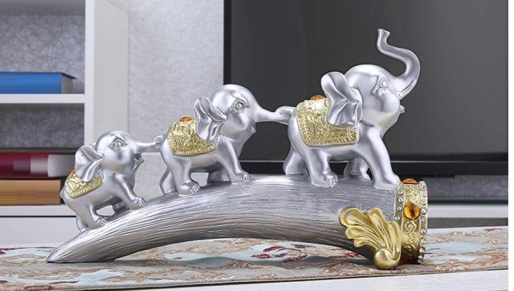 Outdoor Elephant Statues - Handcrafted Home & Garden Decor for Living Room, Patio, and Lawn | Perfect for Gifts, Feng Shui, and Outdoor Landscape Design