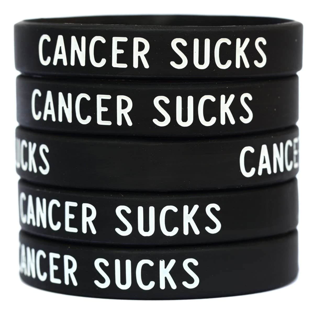 5 Inspirational Cancer Awareness Bracelets - Motivational Gifts for Cancer Patients & Survivors - Perfect for Fundraisers, Support Groups & Daily Encouragement