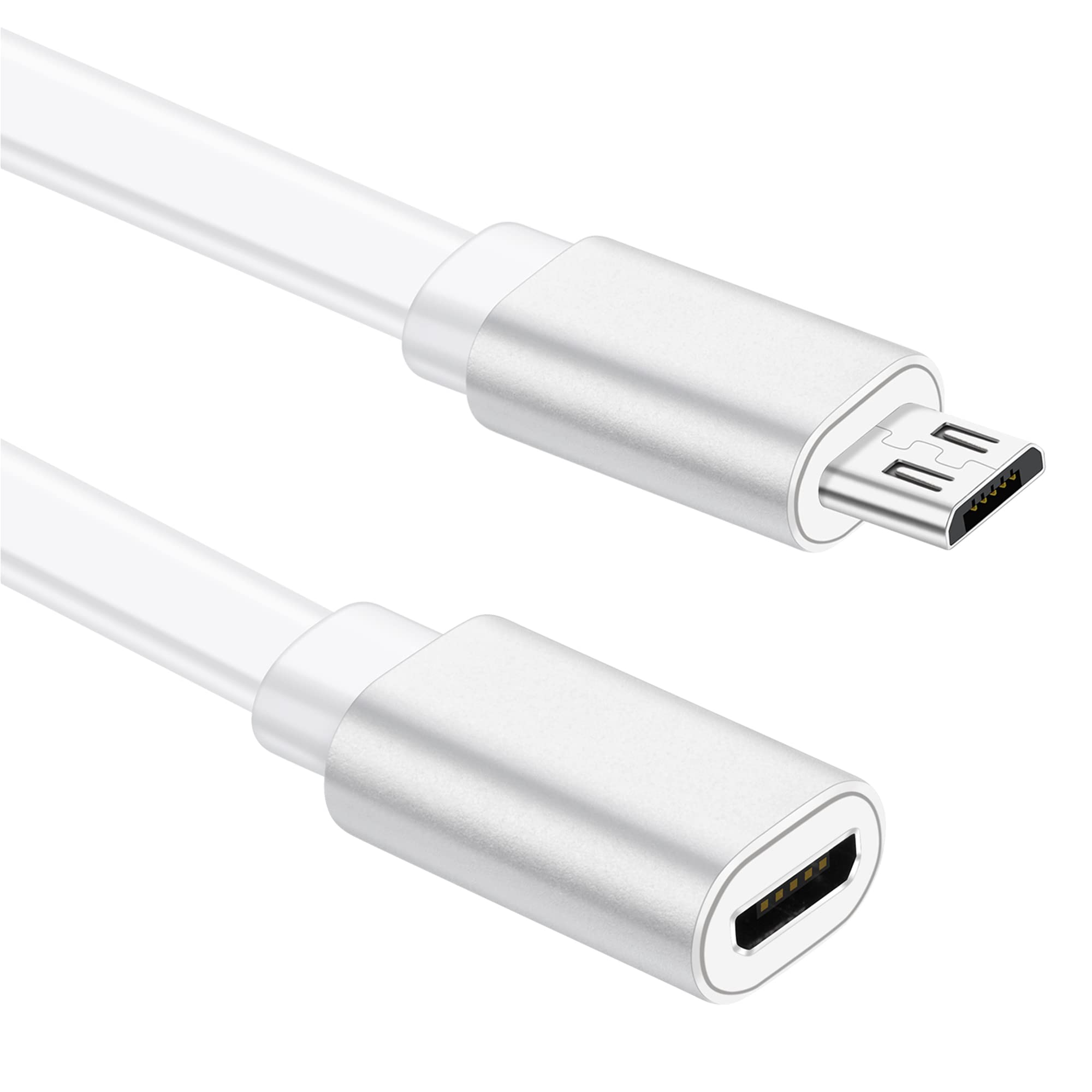 Sumind 4-Pack 10ft Micro USB Extension Cable - for Wireless Security Cameras & Charging