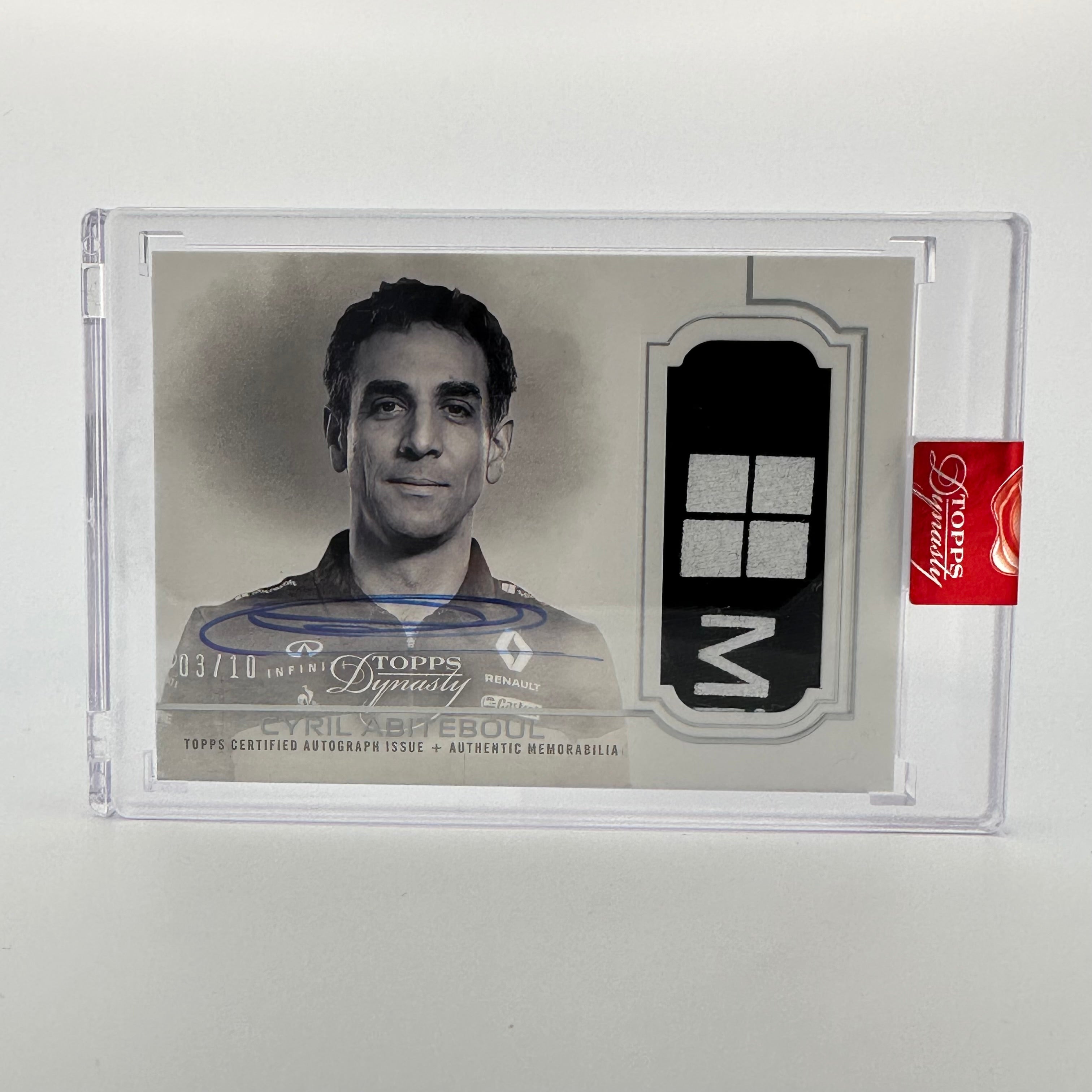 2020 Topps Dynasty F1 Cyril Abiteboul #DAP CAPII Silver Single Principal Auto Patch - Collectible Racing Memorabilia for F1 Fans & Sports Card Enthusiasts