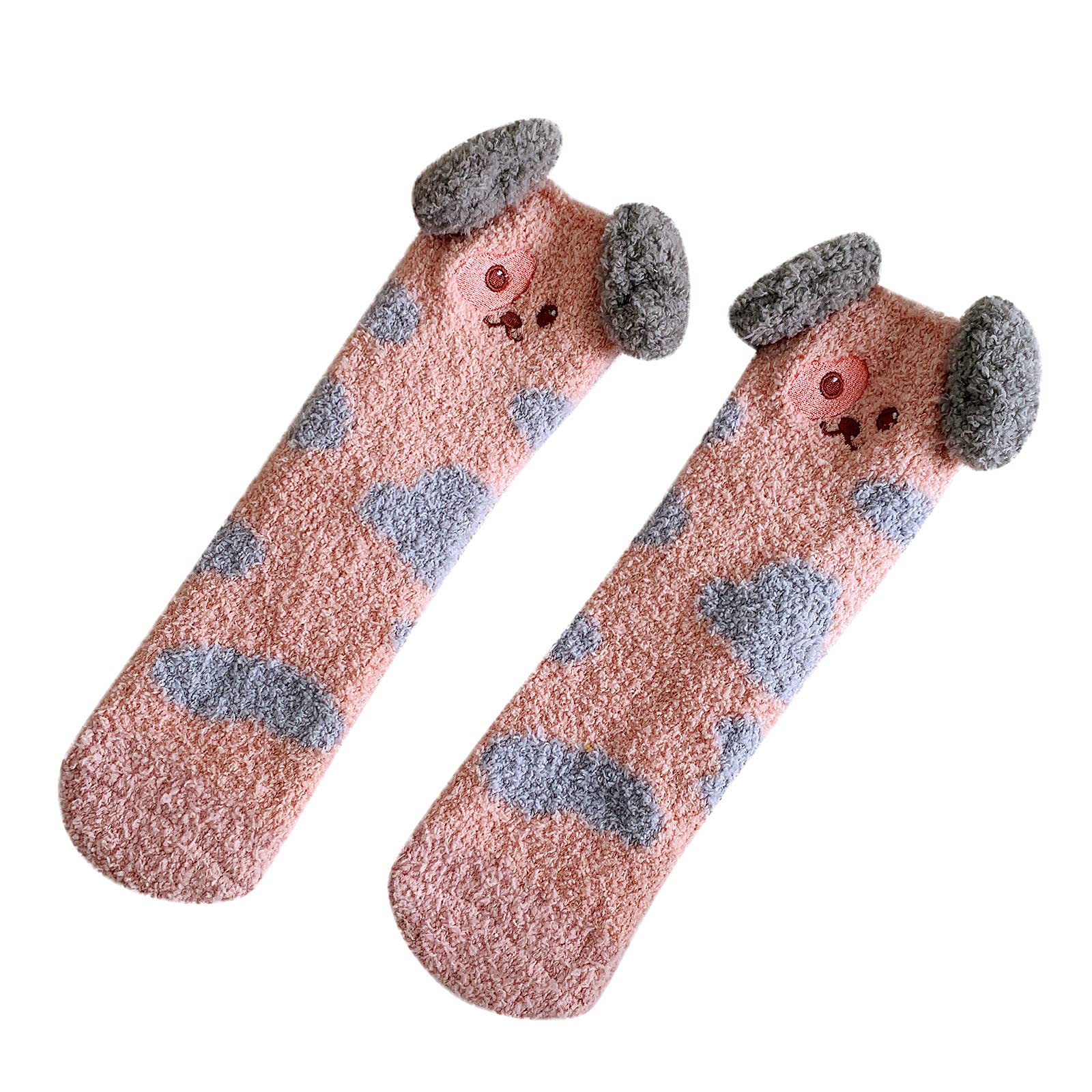 Cozy Winter Fuzzy Socks for Women - Ultra Soft Fleece-Lined Warm Slipper Socks with Cute Cartoon Designs - Perfect for Home, Lounge & Cold Weather Comfort