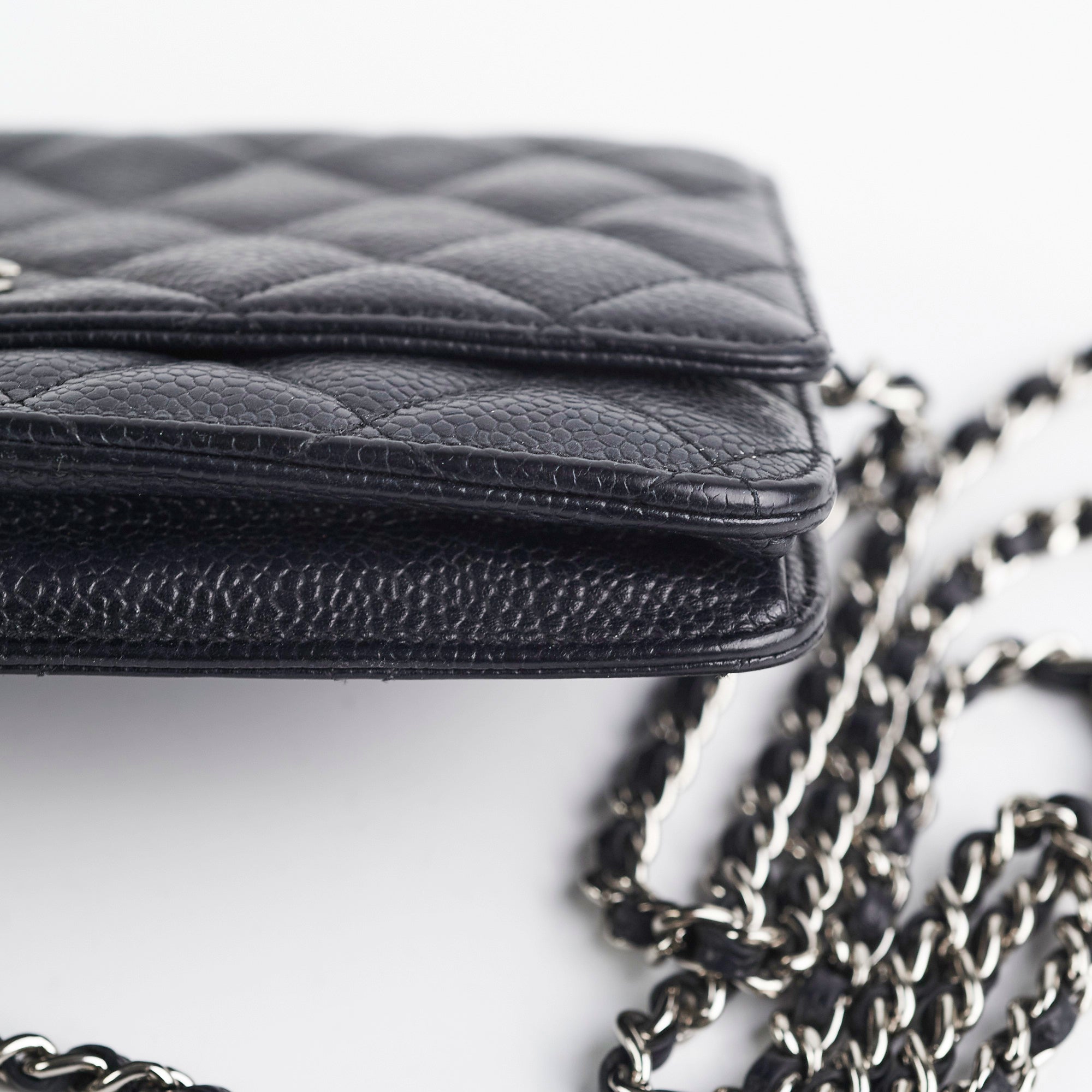 Chanel Caviar Leather Wallet on Chain WOC Crossbody Bag in Black | Luxury Designer Handbag for Women | Perfect for Evening Events, Parties & Daily Use
