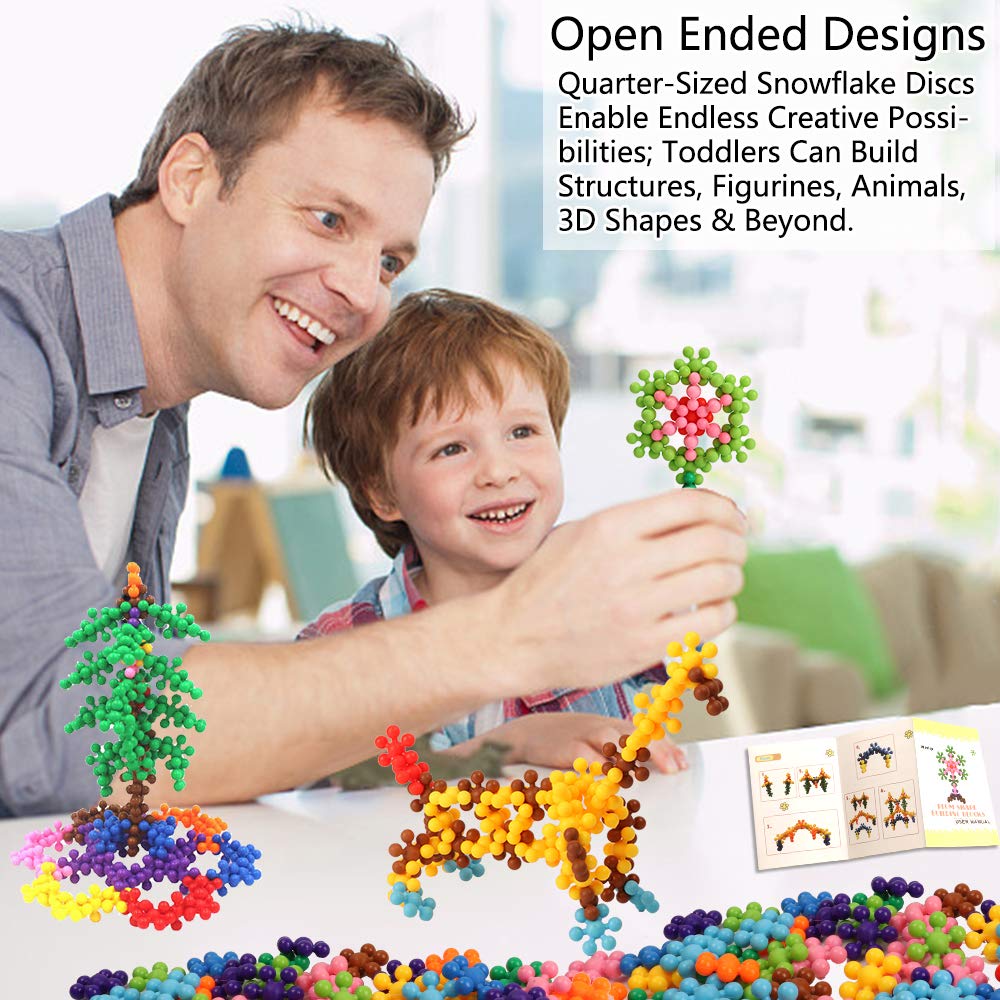 330 PCS STEM Building Blocks Set - Educational Interlocking Plastic Discs for Preschool Kids, Toddlers, Boys & Girls - Creative Learning & Construction Toys for Classroom, Home Play & Birthday Gifts by Winlip