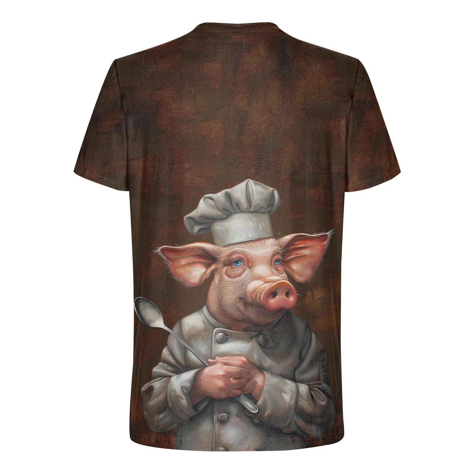 Funny Pig Graphic T-Shirt for Men - Short Sleeve Novelty Tee, Casual Summer Top with Cool Print | Perfect for Parties, Gifts & Everyday Wear 2024