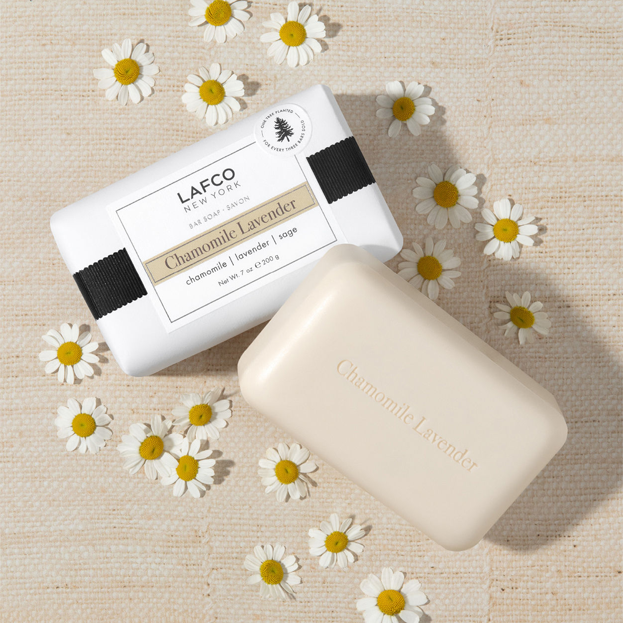 Organic Chamomile Lavender Bar Soap for Sensitive Skin - Natural Handmade Soap with Essential Oils - Perfect for Relaxation, Stress Relief & Daily Skincare