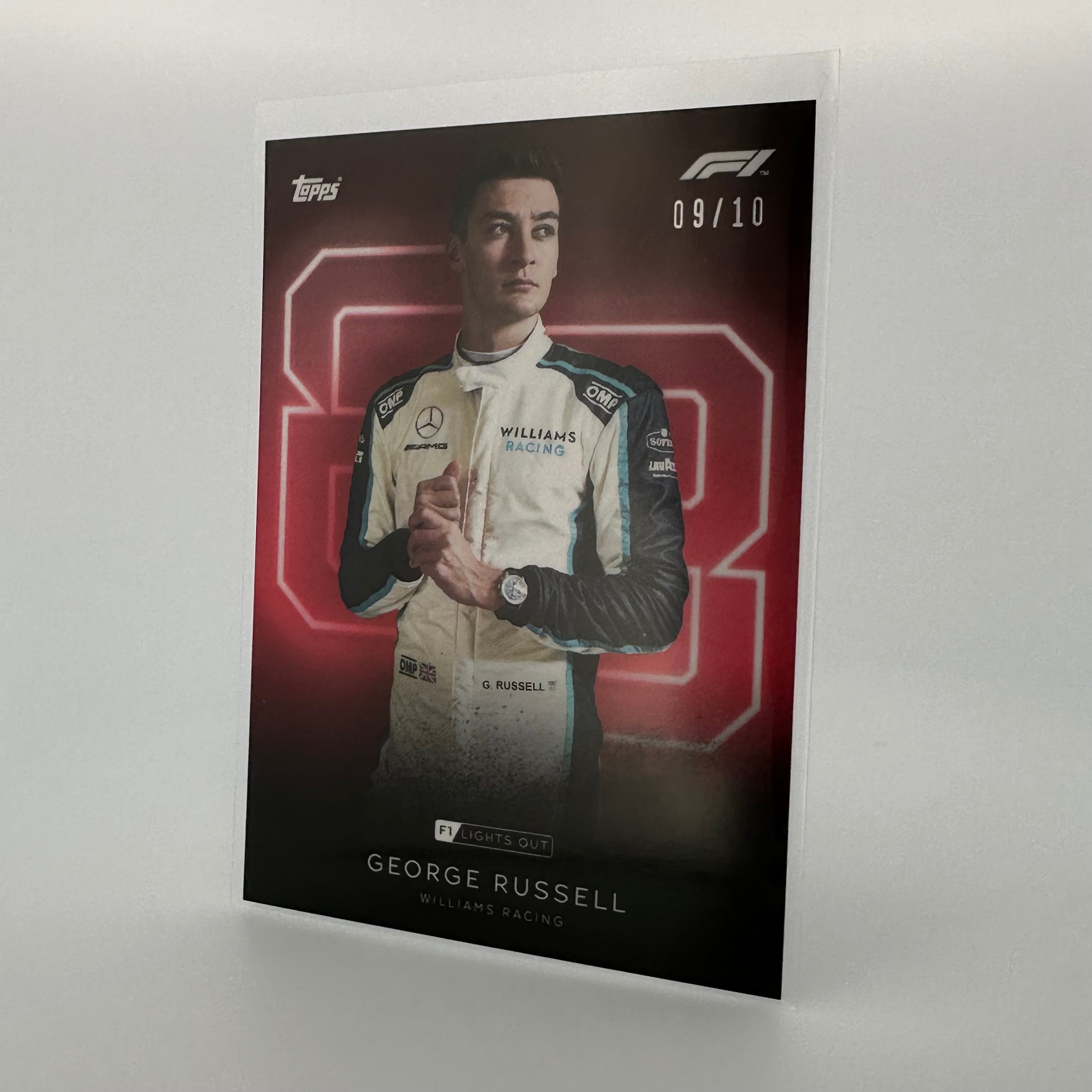 2023 George Russell F1 Drivers Red Parallel Racing Card - Collectible Memorabilia for Formula 1 Fans & Sports Card Enthusiasts | Perfect for Trading, Display, and Investment