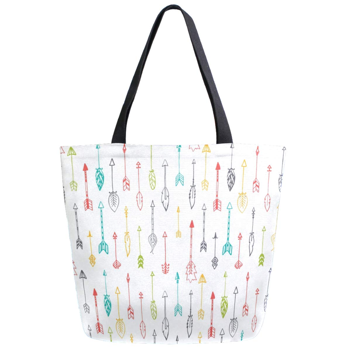 Stylish Print Extra Large Shoulder Tote Bag for Women - Durable Beach Travel Weekender, Gym & Grocery Shopping Bag - Perfect for Work, Vacation & Everyday Use