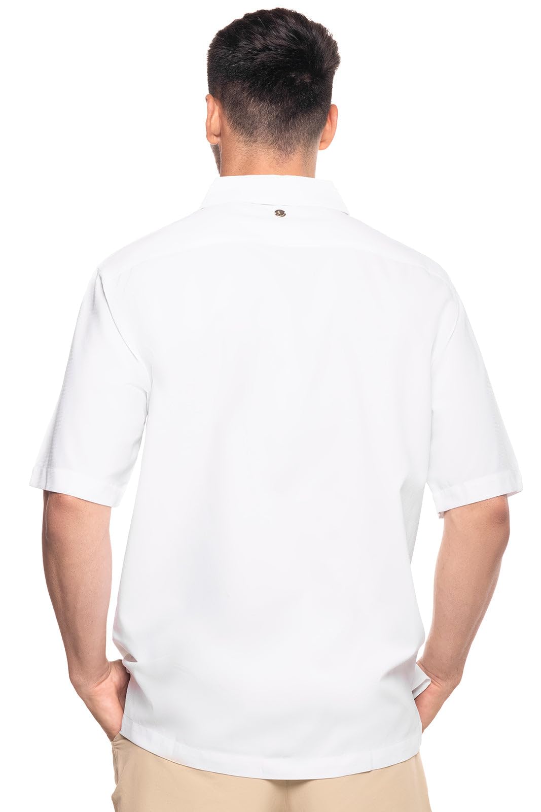 Coolibar UPF 50+ Men's Safari Camp Shirt - Sun Protective Long Sleeve Travel Shirt for Outdoor Adventures, Hiking & Beach Vacations