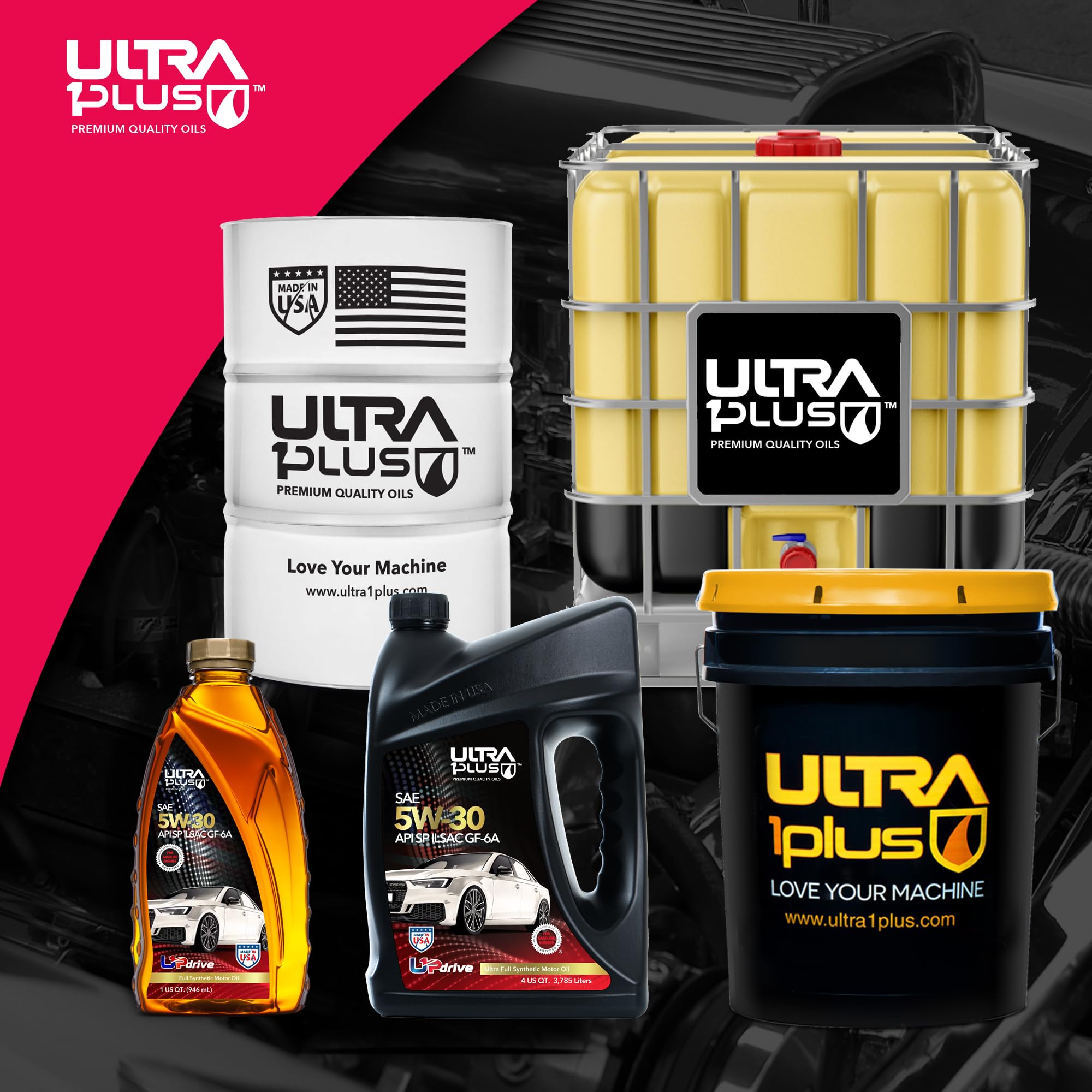 Premium SAE 5W-30 Full Synthetic Motor Oil API SP ILSAC GF-6A - 12 Quart Pack for Cars, Trucks & SUVs - High Performance Engine Protection for Extreme Temperatures & Long Drain Intervals