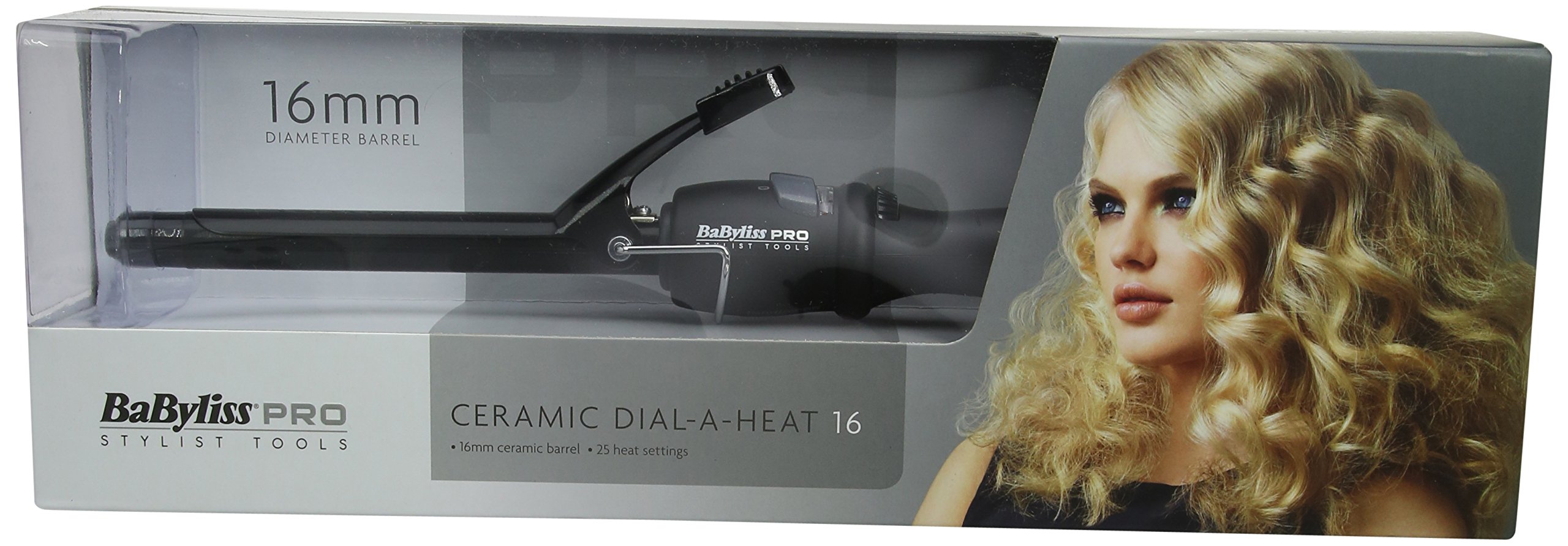 Babyliss Pro Ceramic Hair Straightener with 25 Heat Settings - Professional Hair Curling Iron Wand for All Hair Types - Perfect for Home & Salon Styling (Black)