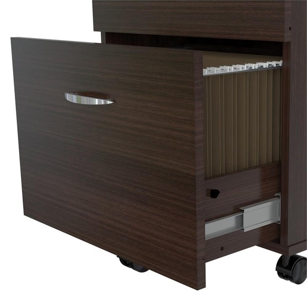 Inval America 2-Drawer Mobile File Cabinet - Commercial Office Collection | Heavy-Duty Rolling Storage for Documents & Supplies | Perfect for Offices, Home Workspaces & Schools