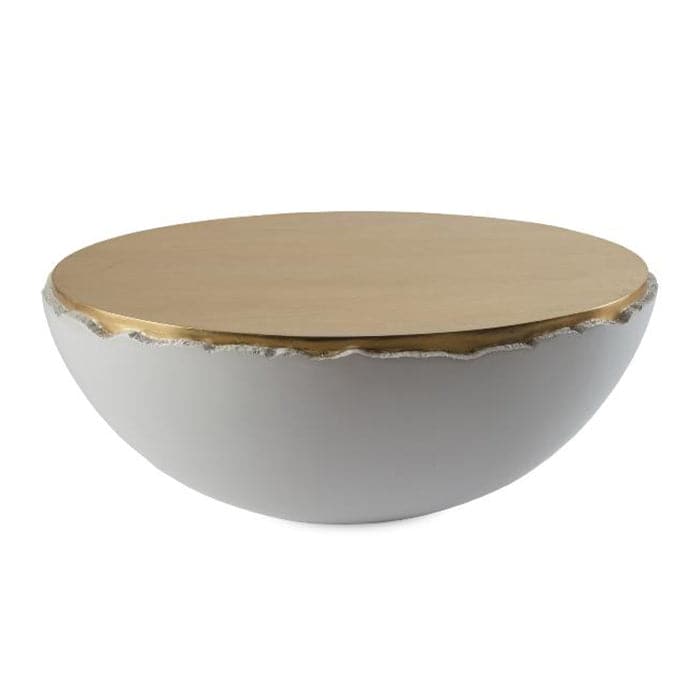 Vintage Gold Coffee Table - Mid-Century Modern Living Room Furniture for Home Decor & Small Space