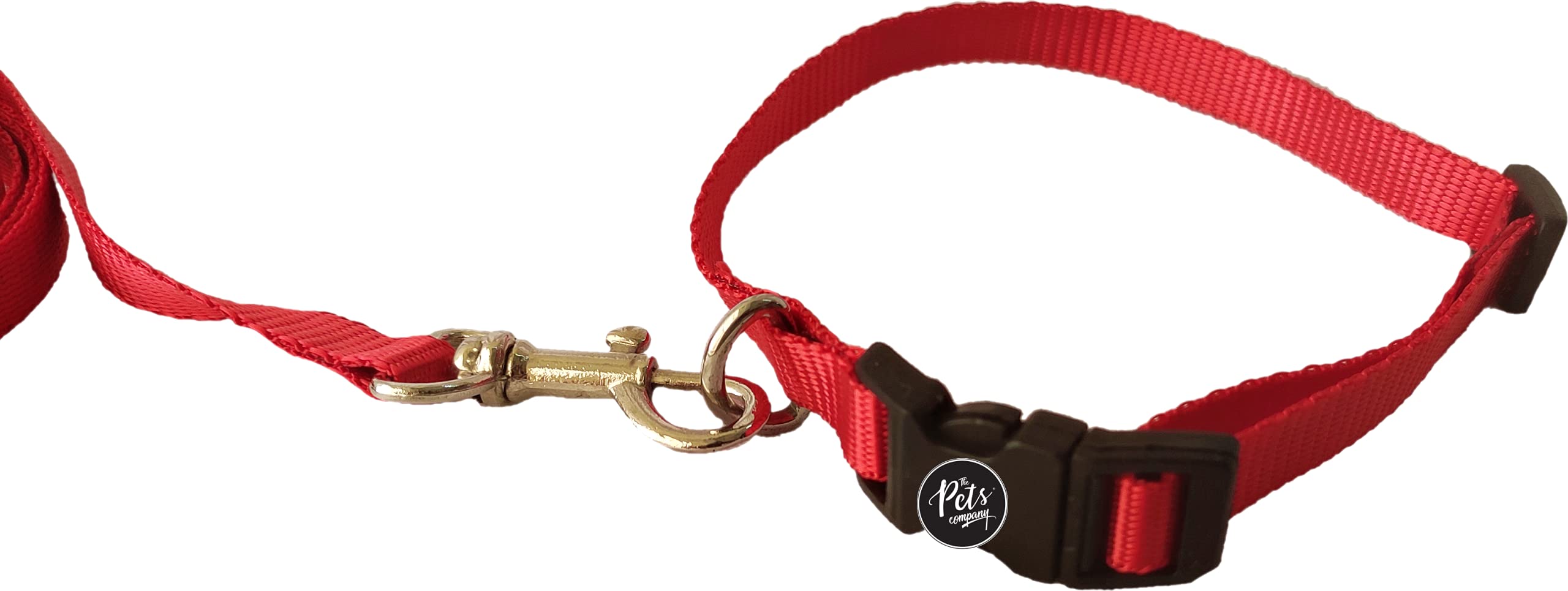 Premium Dog Leash and Collar Set for Small Puppies - Adjustable, Durable & Comfortable Pet Accessories for All Breeds - Perfect for Walking, Training & Outdoor Adventures (Red, X-Small)
