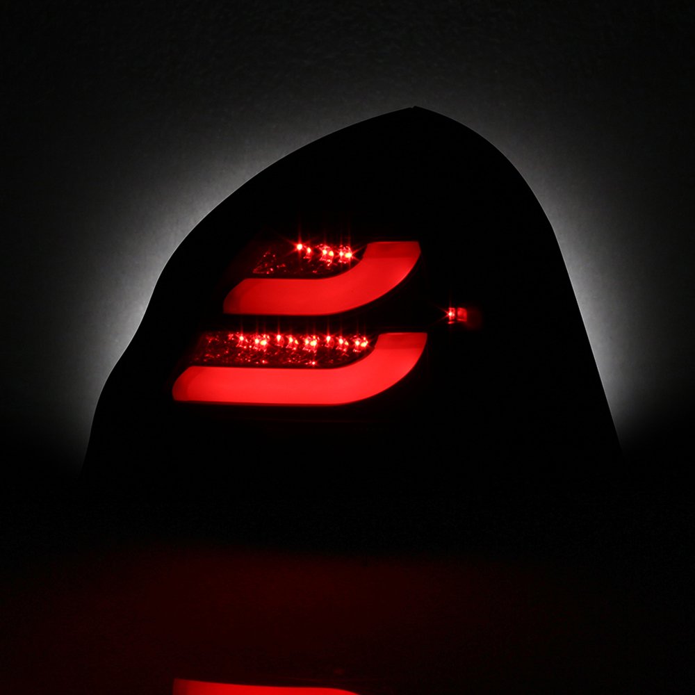 AKKON Smoked Black LED Tail Lights Replacement Pair for 2004-2008 Pontiac Grand Prix - Left & Right Brake Lamps - Enhanced Night Visibility & Style Upgrade for Sedans