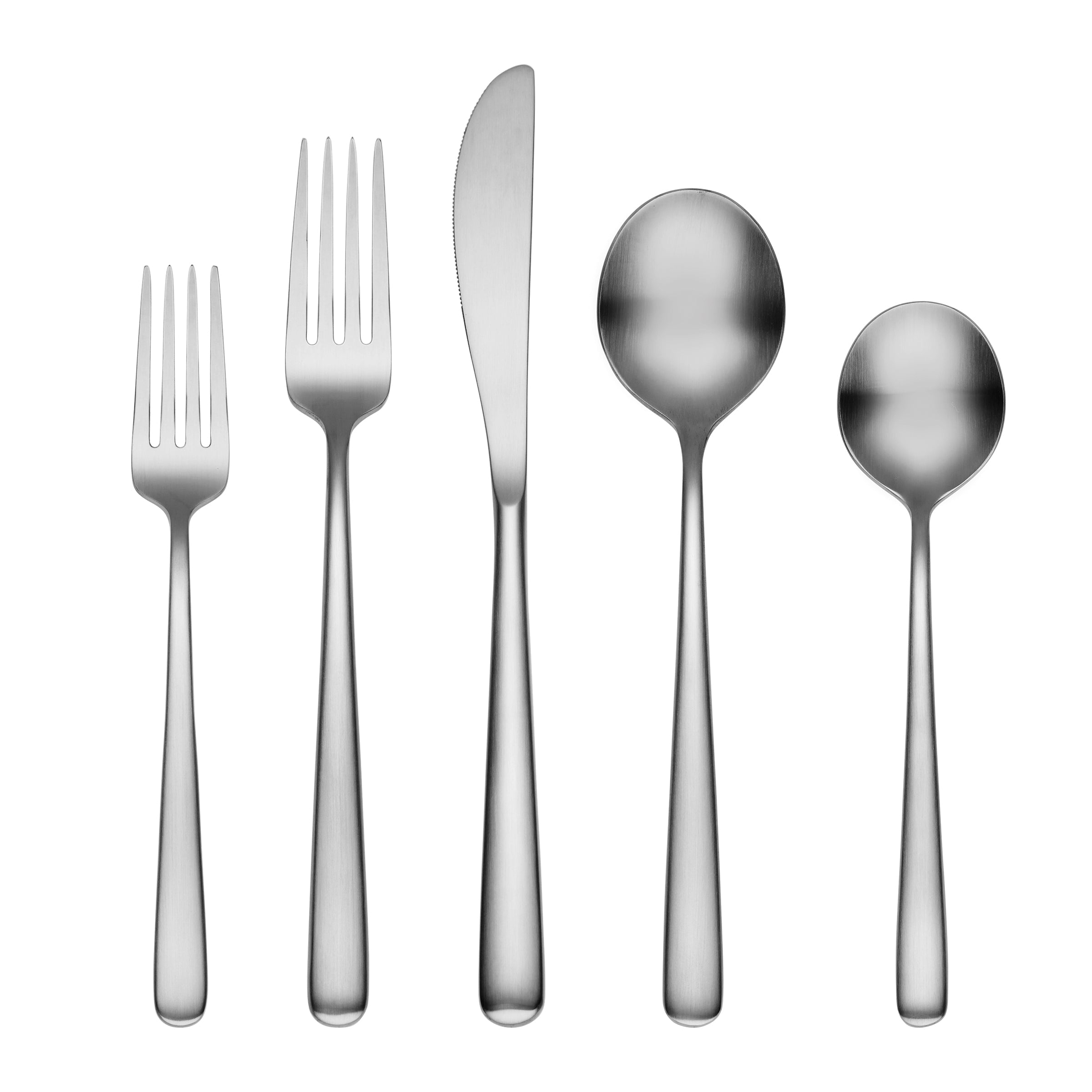 Lorenn 20-Piece Stainless Steel Flatware Set - Elegant Satin Finish Cutlery for Dining, Wedding, and Special Occasions