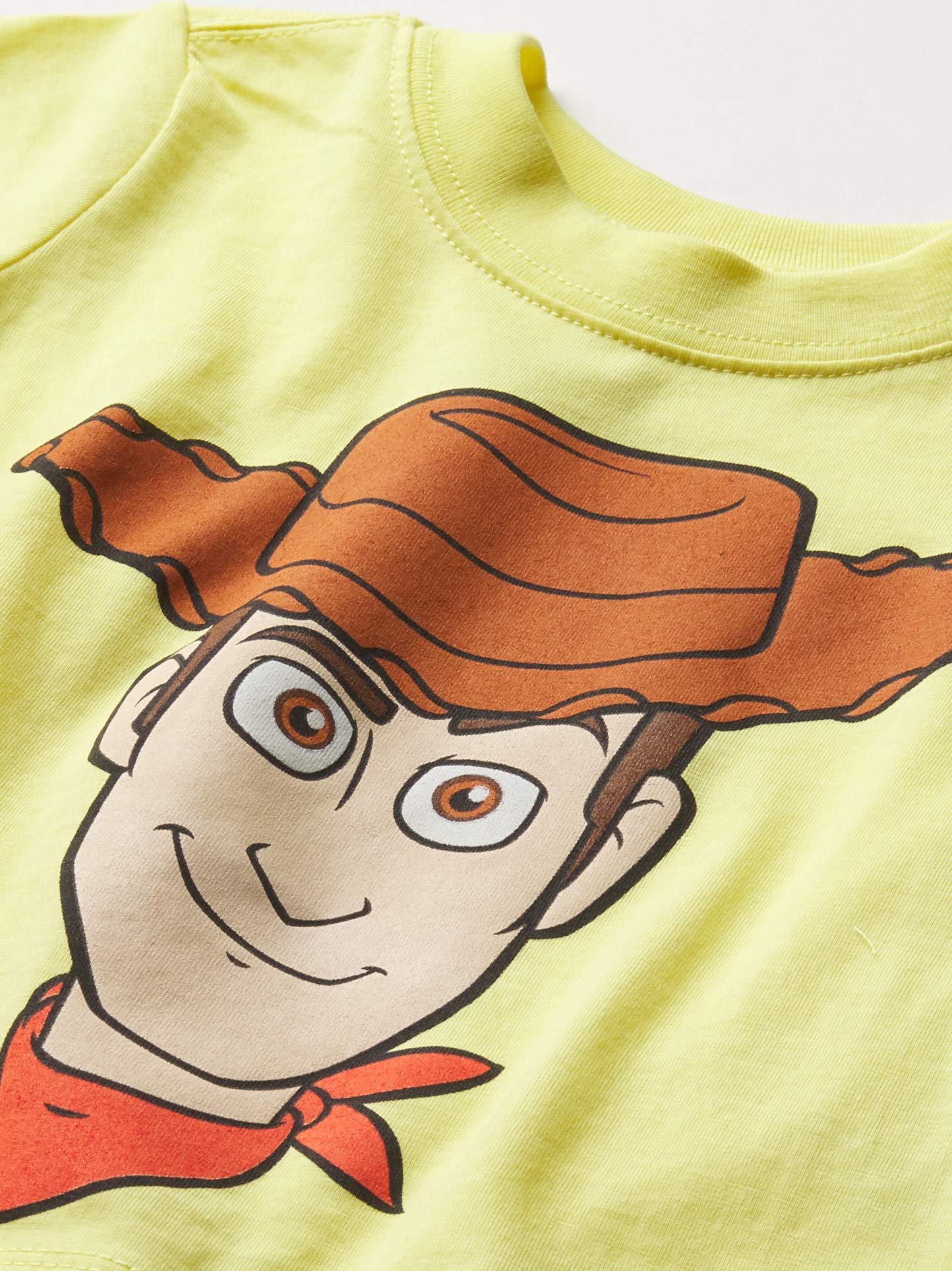Disney Toy Story Woody Face Boys' Short Sleeve T-Shirt - Cute Graphic Tee for Kids, Birthday Gifts, School Outfits & Disney Theme Parties