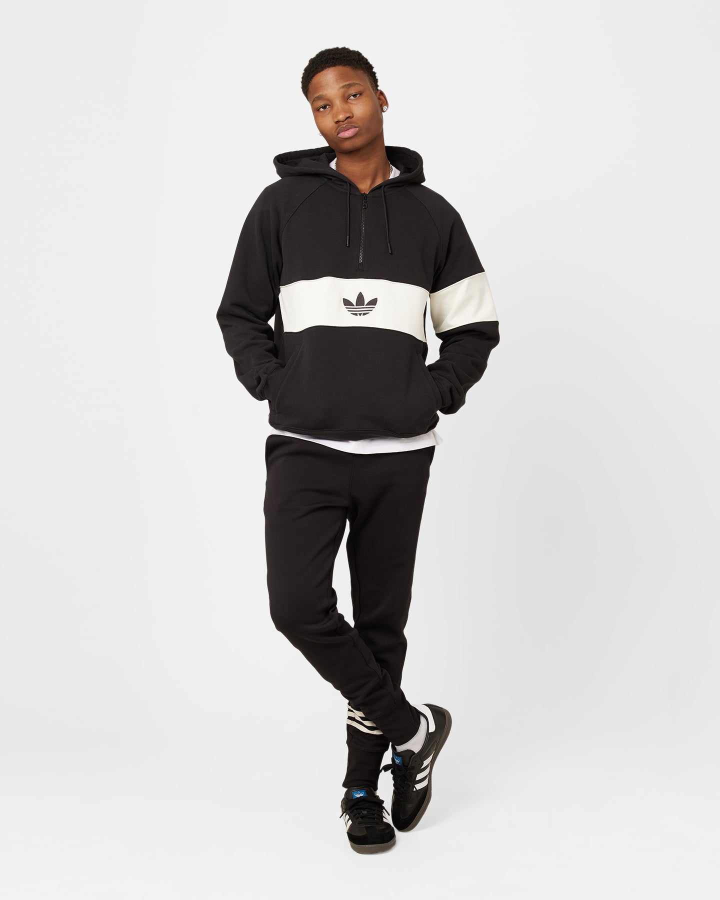 Adidas Hack NY Hoodie for Men - Black Zip Up Hooded Sweatshirt | Comfortable & Stylish Casual Wear for Gym, Running & Everyday Use