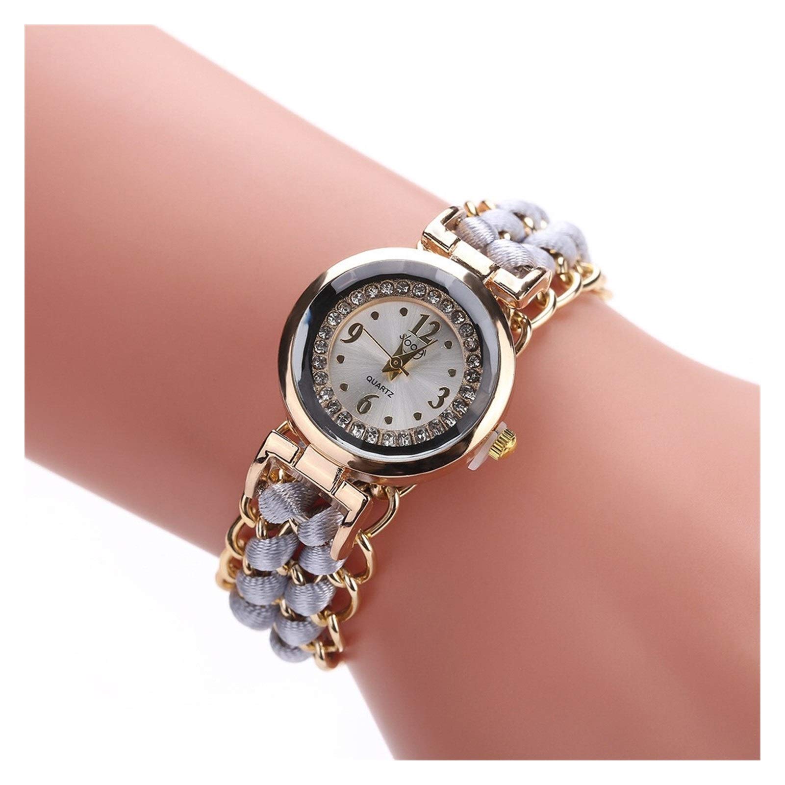 OWZSAN Women's Knit Rope Chain Watch - Analog Quartz for Casual & Office Wear