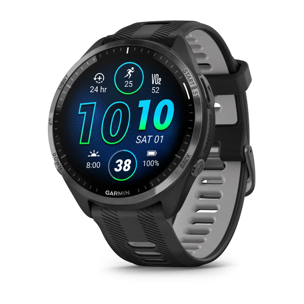 Garmin Forerunner 965 GPS Running Smartwatch with Advanced Training Metrics, Music Storage & Solar Charging - Perfect for Runners, Athletes & Outdoor Enthusiasts