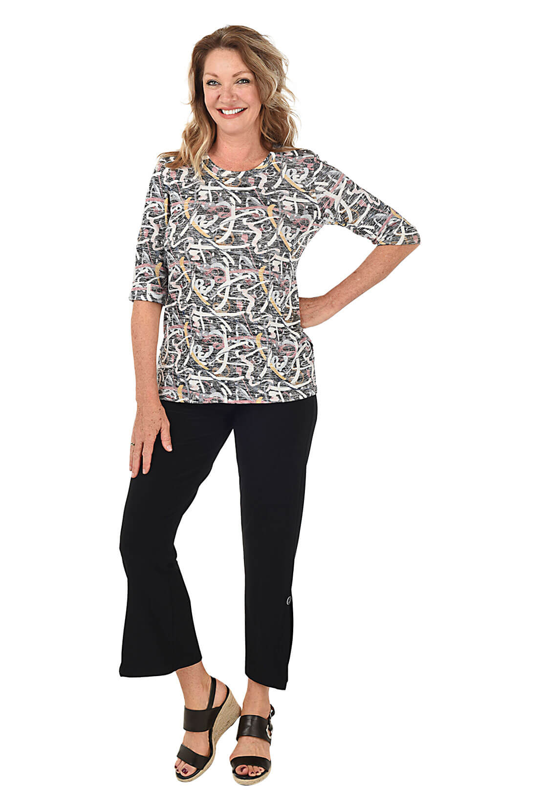Split Button Hem Ankle Pants for Women - High Waisted Stretchy Work Pants - Office & Business Casual Trousers for Professional Outfits