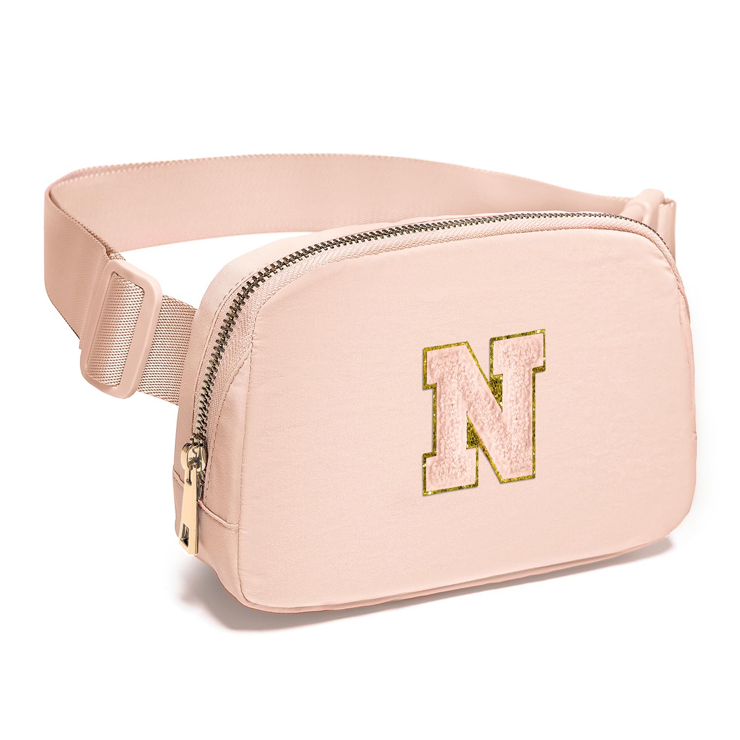Personalized Initial Letter Fanny Pack for Girls - Cute Crossbody Belt Bag for 8-12 Year Olds | Trendy Birthday Gifts for Teen Girls & Women (Coral Pink) | Perfect for School, Travel, and Everyday Use