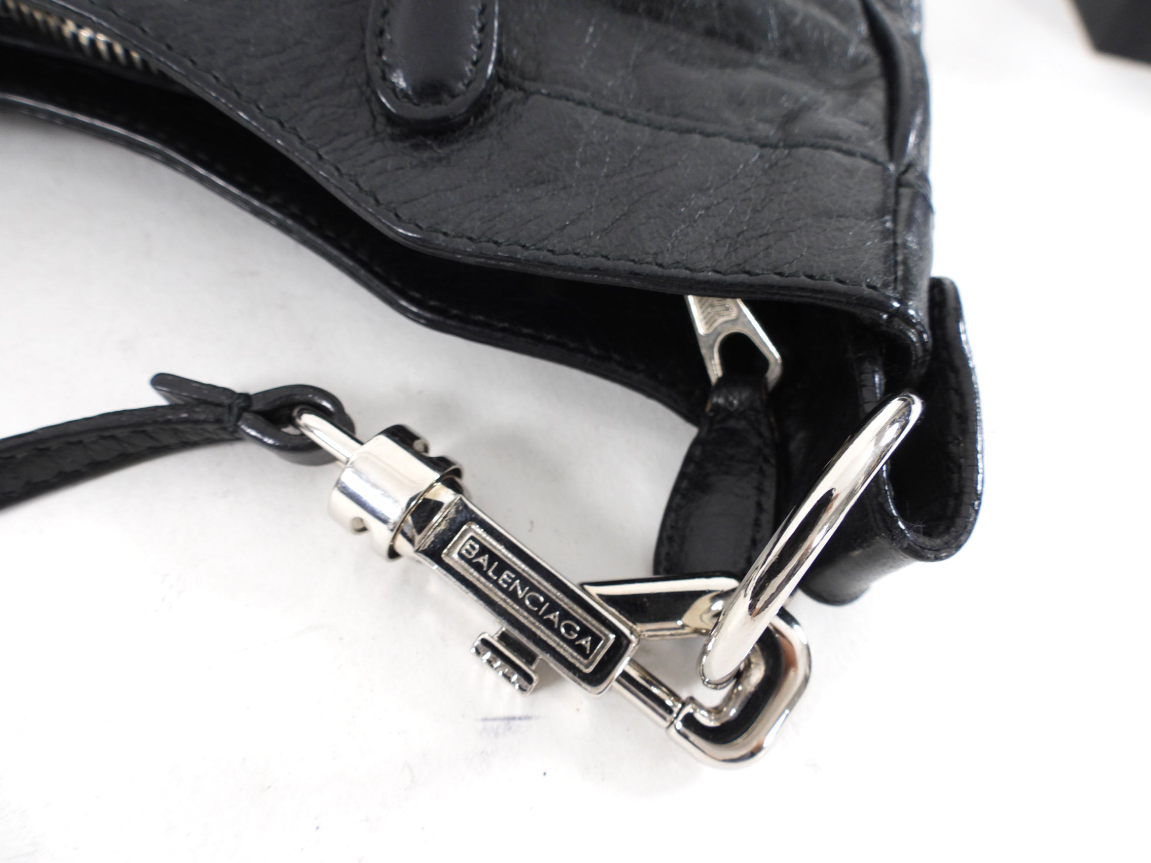 Balenciaga Black Leather Giant 12 Stud Hip Crossbody Bag for Women | Luxury Designer Handbag for Parties, Dating & Night Out