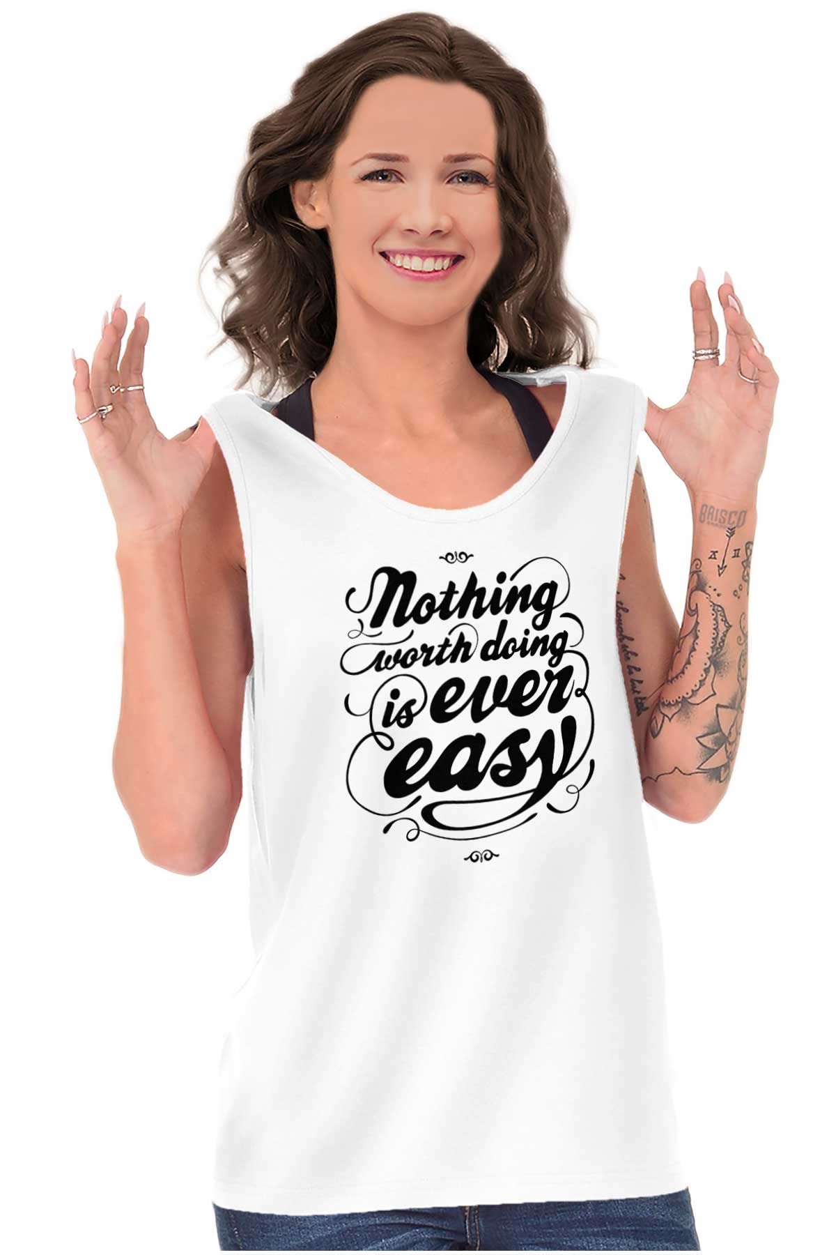 Be Nice Pretty Flower Sweet Inspiring Women's Tank Top Tee - Casual Summer Outfit, Beach Wear & Festival Fashion
