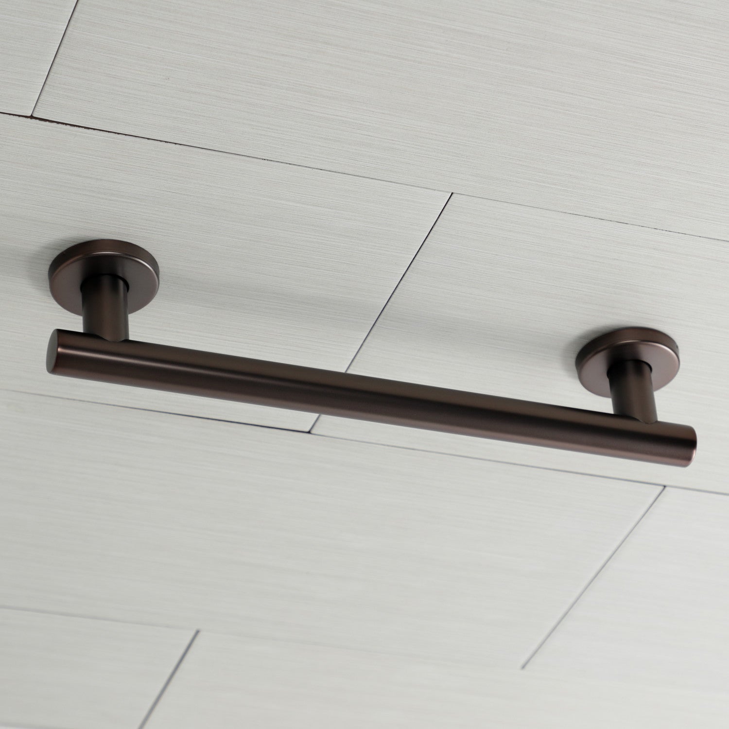 Berwyn Thrive In Place GBS1416CS5 16-Inch x 1-1/4-Inch Stainless Steel Grab Bar - Oil Rubbed Bronze Finish - Bathroom Safety Handle for Seniors & ADA Compliance - Secure Shower & Toilet Support for Elderly & Disabled