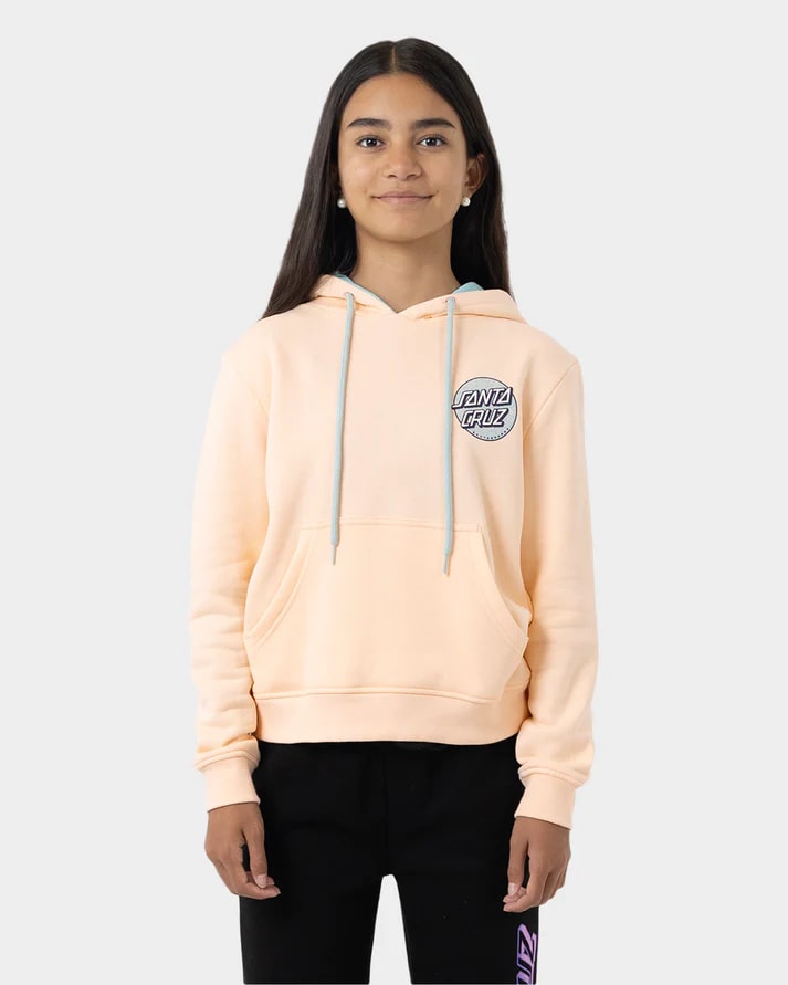 Santa Cruz Sprinkle Dot Girls Hoodie - Soft Cotton Pullover for Kids | Cute Graphic Sweatshirt for School, Playdates & Outdoor Activities