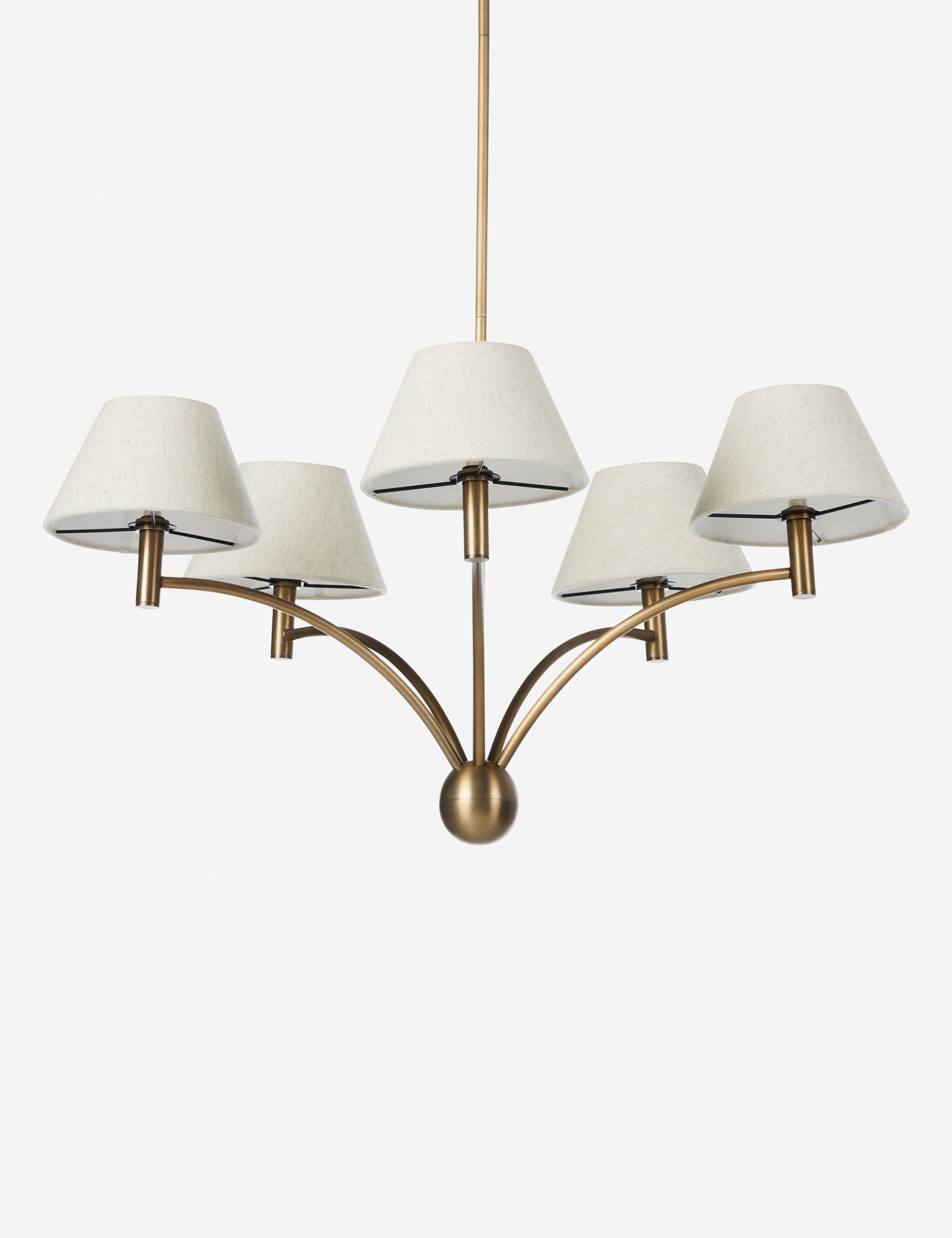 Elegant Crystal Fanning Chandelier - Modern Ceiling Light Fixture for Dining Room, Living Room & Bedroom Decor