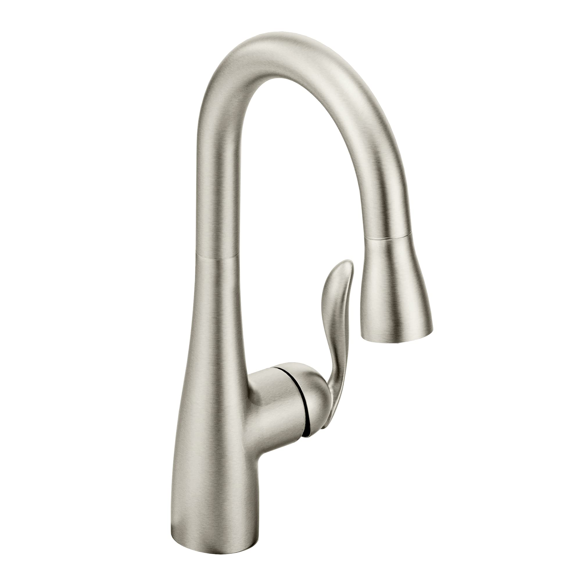 Moen Arbor Spot Resist Stainless Steel One-Handle Pull Down Kitchen Faucet with Reflex Technology - 5995SRS - Ideal for Modern Kitchens, Bar Sinks & Food Prep Stations