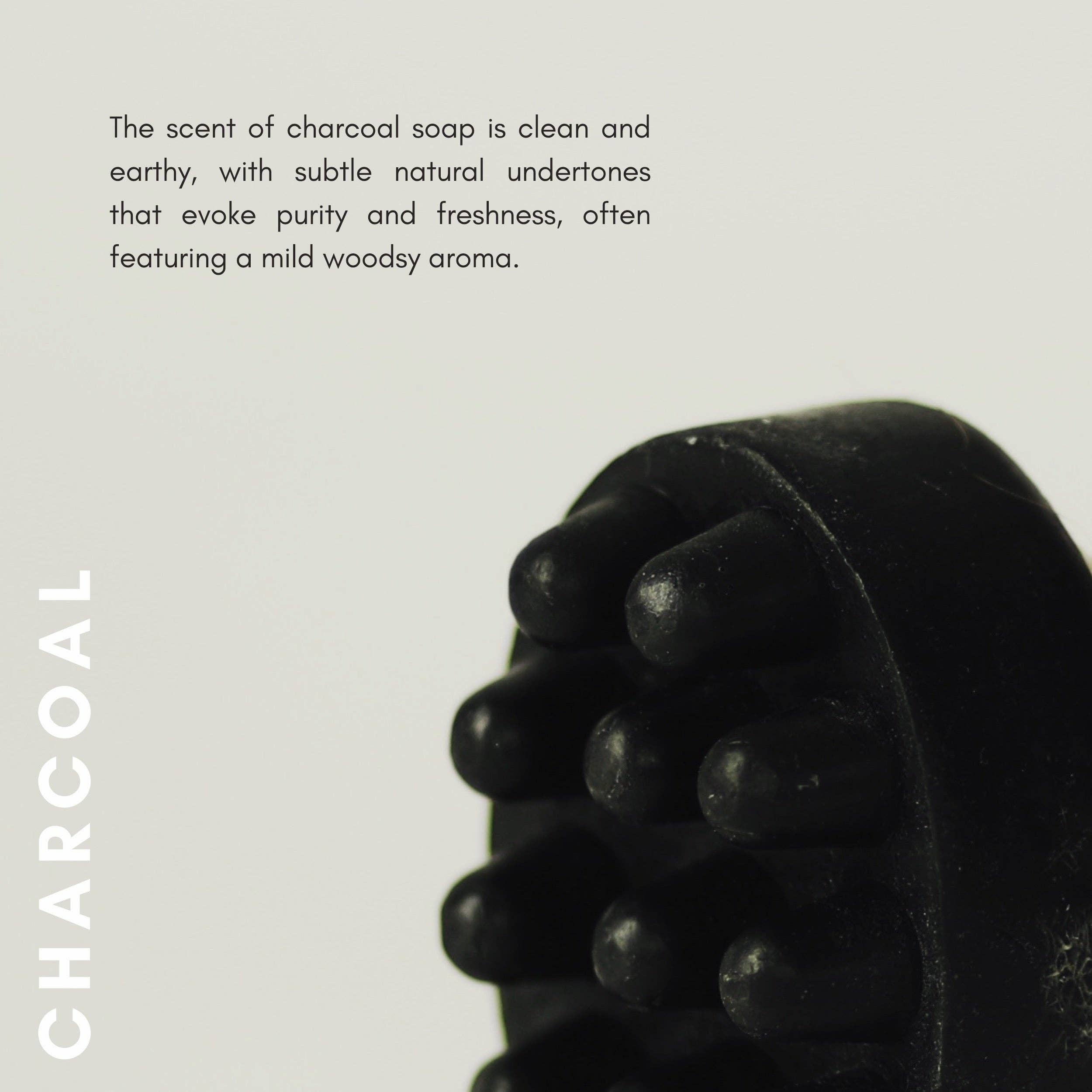 Charcoal Massage Bar Soap - Deep Cleansing & Exfoliating for Spa-Like Skin Care at Home | Perfect for Relaxation & Self-Care Routines