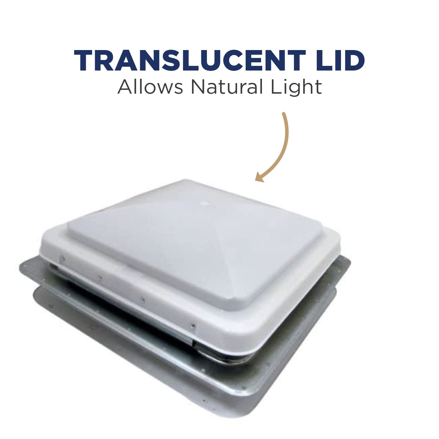 Universal RV Roof Vent Cover Replacement - Full Assembly for Motorhome, Trailer & Camper | Durable Weatherproof Design for Travel & Camping Adventures
