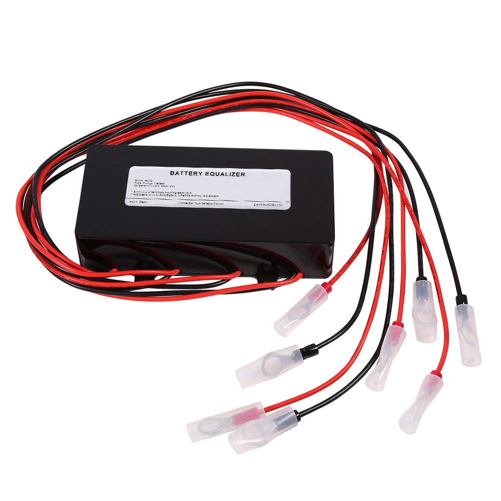 LZKW 12V 24V Battery Equalizer with Reverse Polarity Protection | 0-10A Auto Balancing Charger for Lead Acid & Lithium Batteries | Perfect for RVs, Solar Systems, Marine & Off-Grid Power Applications