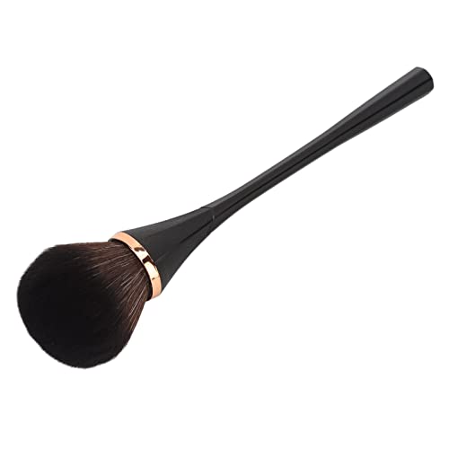 Professional Round Head Blush Brush - Soft Bristle Powder Makeup Brush for Women & Men (Black) | Perfect for Daily Foundation, Contouring & Setting Powder Application