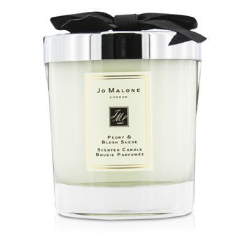 Peony & Blush Suede Scented Candle - 200g (2.5 inch) Luxury Home Fragrance for Relaxation, Romantic Dinners & Spa Nights