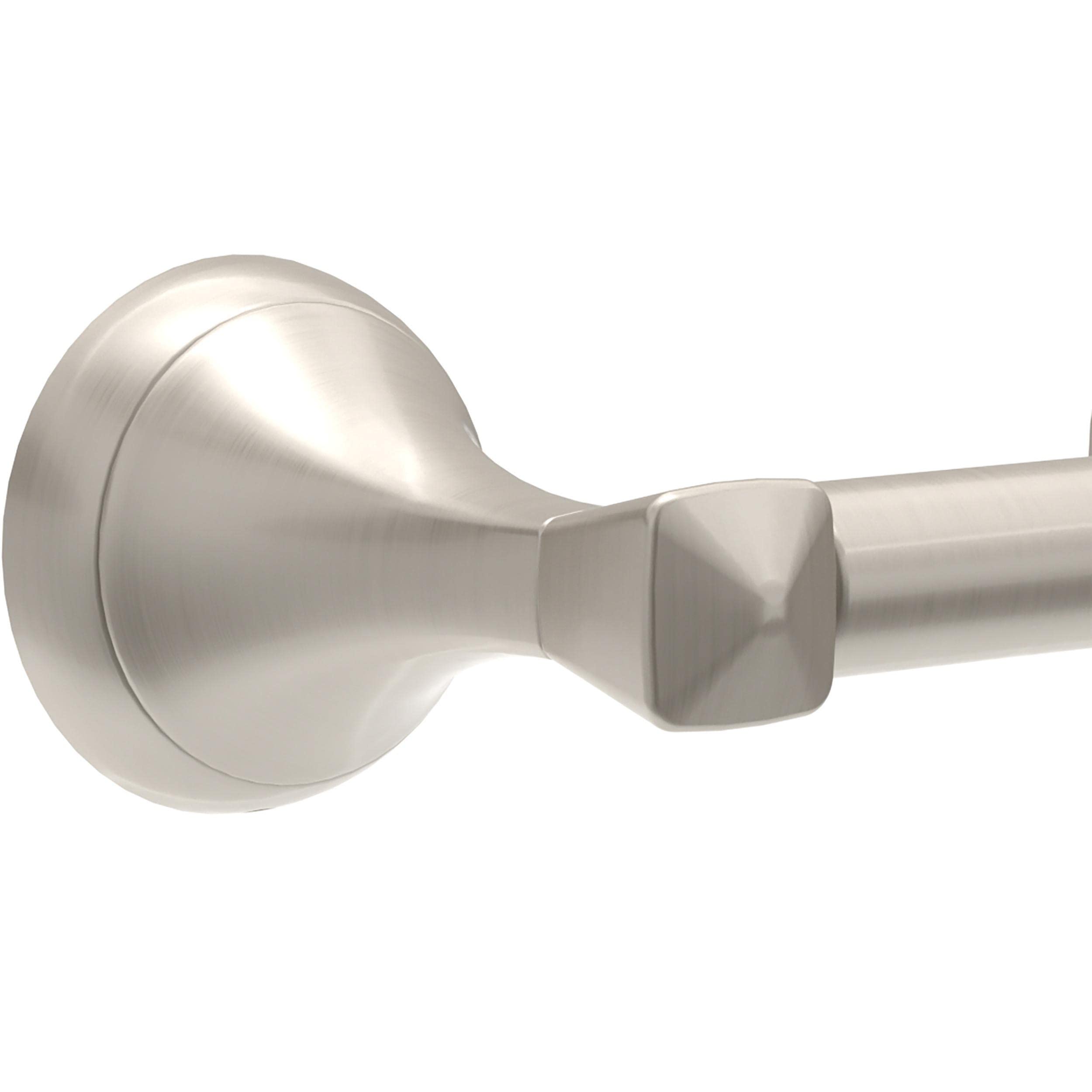 Delta ESA50-DN Brushed Nickel Spring Loaded Toilet Paper Holder with SpotShield Finish - Durable Bathroom Tissue Roll Dispenser for Home, Hotel & Office Use