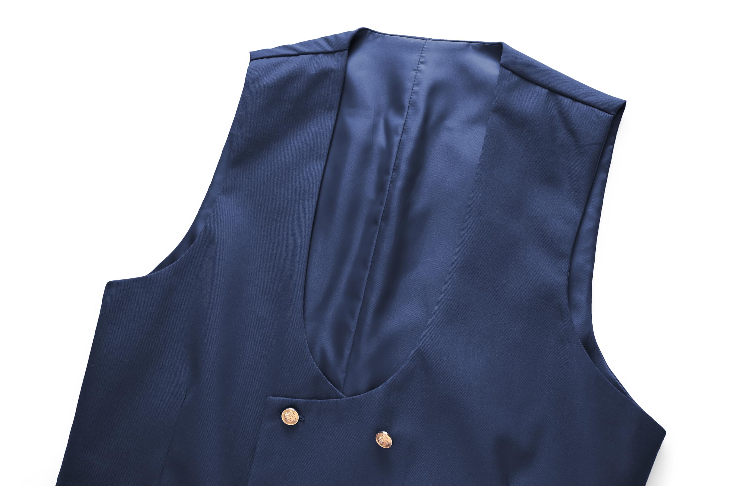 Premium Men's 3-Piece Slim Fit Tuxedo Suit Set with Gold Buttons - Formal Blazer, Vest & Pants for Wedding, Prom, Gala & Business Events | Elegant Evening Wear for Special Occasions