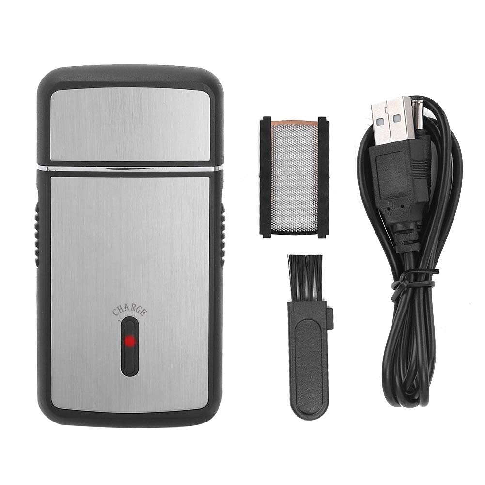 Professional Rechargeable Electric Shaver for Men - Cordless Beard Trimmer & Whisker Razor with Precision Blades - Perfect for Travel, Home & Office Grooming