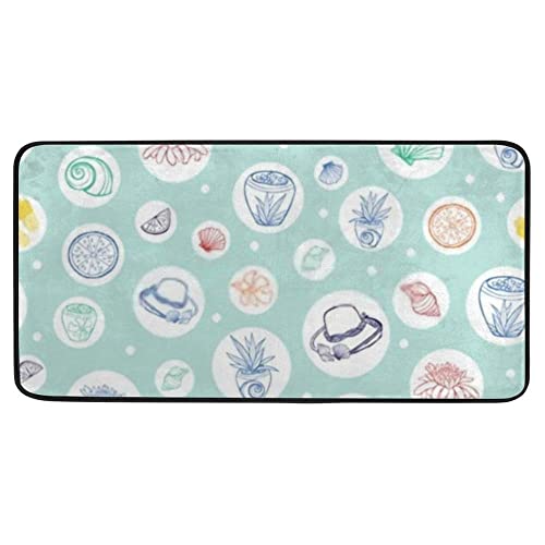 Pastel Green Tropical Beach