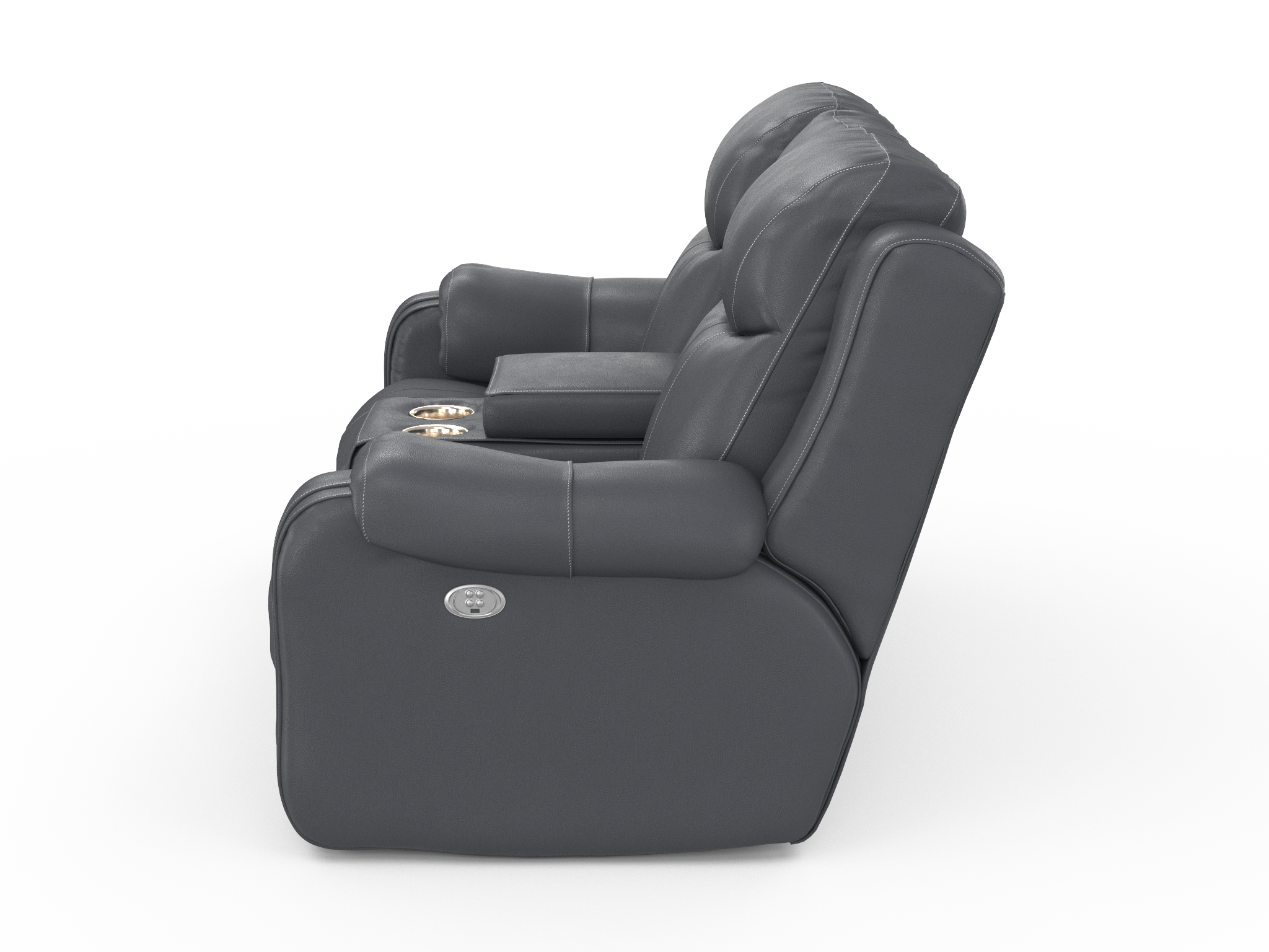 Marvel Console Loveseat with Power Headrest - Reclining Sofa with USB Charging for Living Room, Home Theater & Gaming Room - Comfortable Modern Sectional Couch for Relaxation & Entertainment