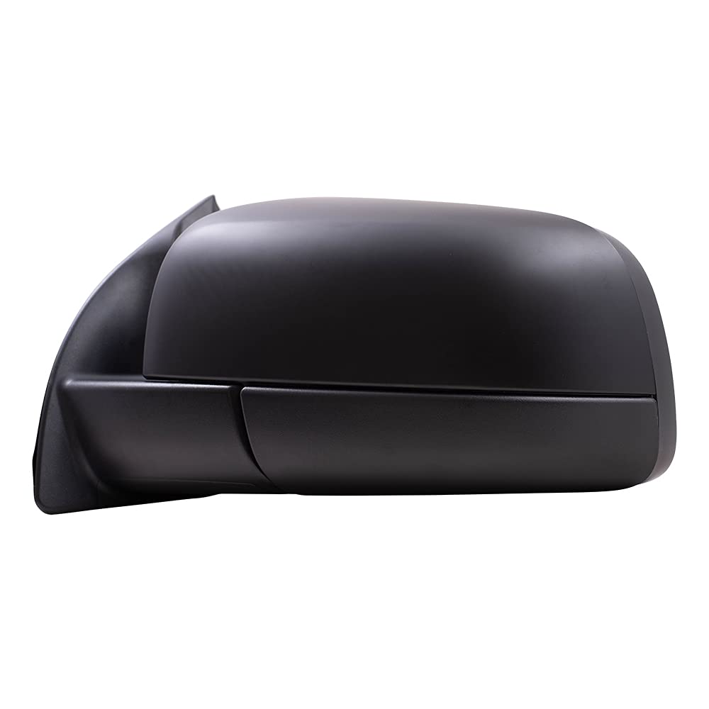 Brock Replacement Driver Side Power Mirror - Black, Paint to Match, with Power Fold & Blind Spot Detection (No Heat/Signal) - Compatible with 2019-2021 Ford Ranger | Perfect for Off-Roading & Daily Commuting