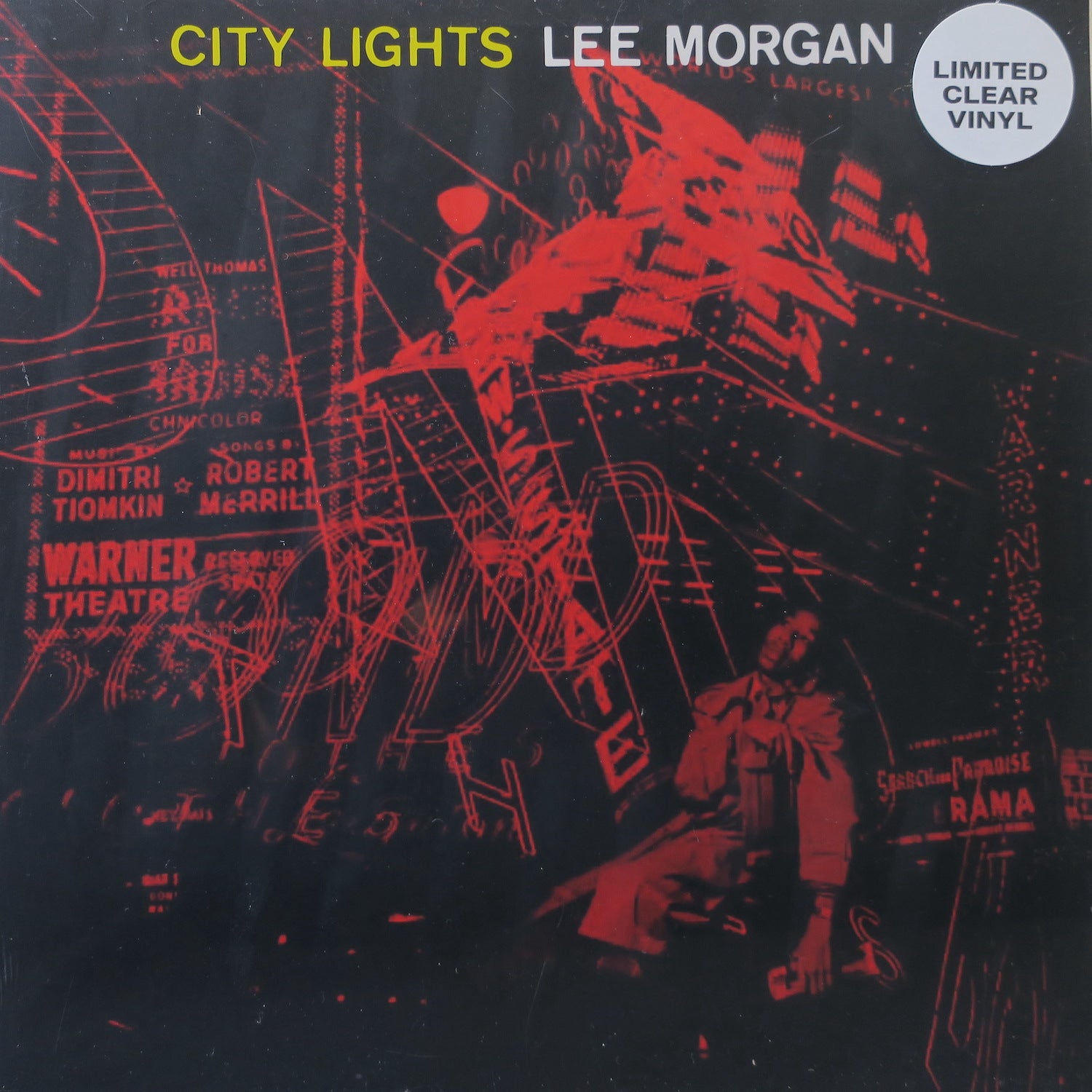 LEE MORGAN 'City Lights' Jazz Album - Limited Edition Clear Vinyl LP Record - Perfect for Jazz Lovers & Vinyl Collectors - Great for Home Listening, Gifts & Music Collections