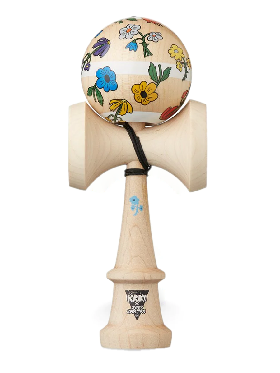Krom Jody Barton Kendama - Premium Wooden Skill Toy for Hand-Eye Coordination - Perfect for Beginners & Advanced Players - Great for Stress Relief & Office Fun
