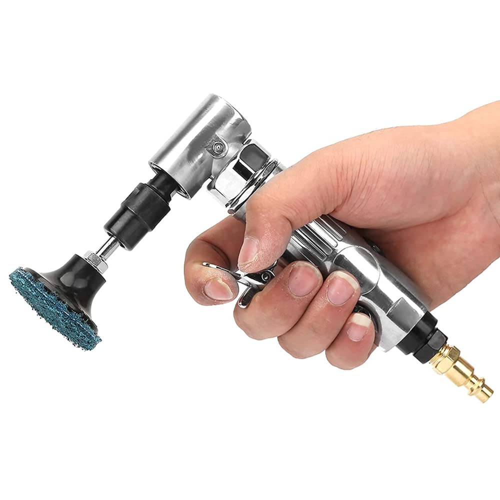 Tyenaza 90 Degree Air Angle Grinder Kit - Industrial Grade Pneumatic Die Grinder with 2-Inch Grinding Disc for Metalworking, Wood Carving & Automotive Repair | Includes Straight Grinder & Accessories | Perfect for DIY Projects & Professional Workshops